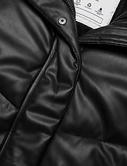 Abercrombie & Fitch - kids GIRLS OUTERWEAR - donsjacks & gevoerde jassen - black faux leather - 4