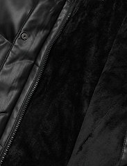 Abercrombie & Fitch - kids GIRLS OUTERWEAR - donsjacks & gevoerde jassen - black faux leather - 6