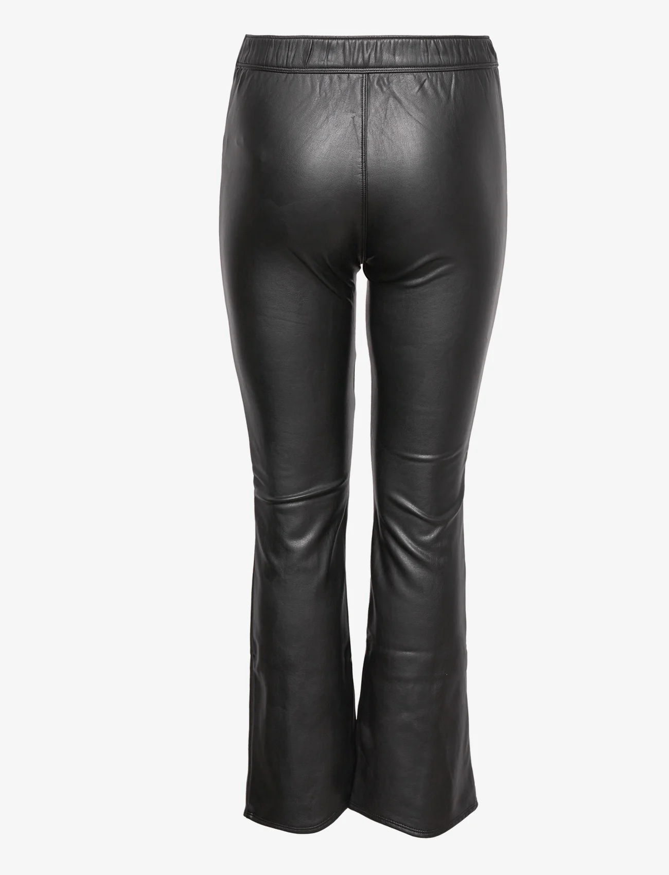 Abercrombie & Fitch - kids GIRLS PANTS - housut - black faux leather - 1