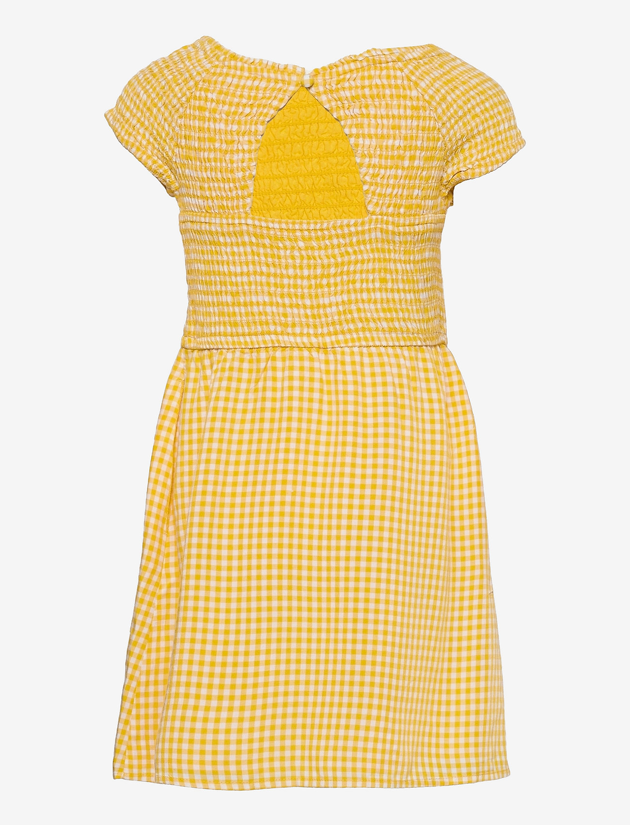 Abercrombie & Fitch - kids GIRLS DRESSES - short-sleeved casual dresses - light yellow patt - 1