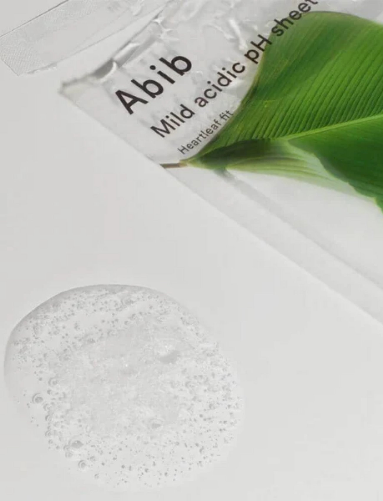 Abib - Mild Acidic pH Sheet Mask Heartleaf Fit - sheet masks - clear - 2