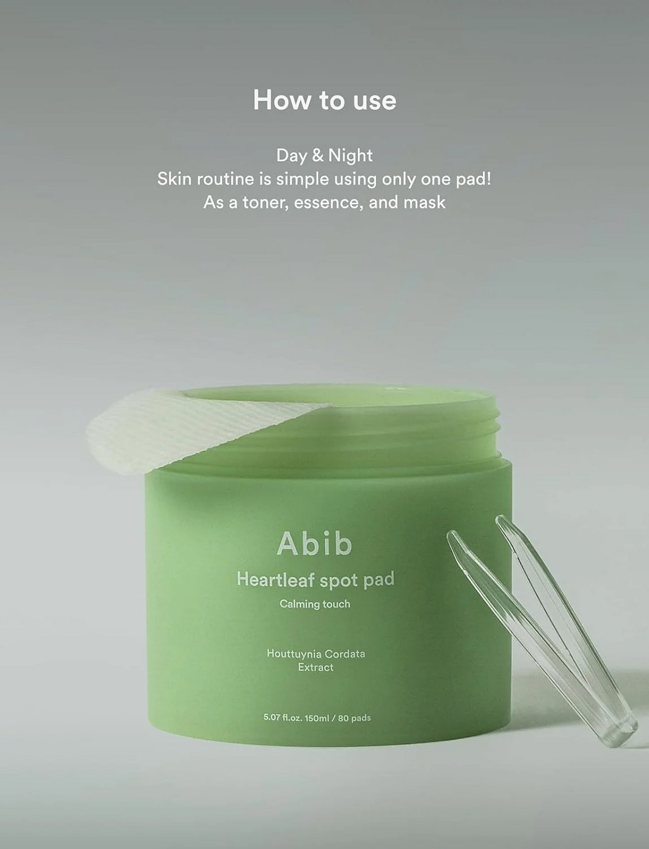 Abib - Heartleaf Spot Pad Calming Touch - ansiktsvård - clear - 2