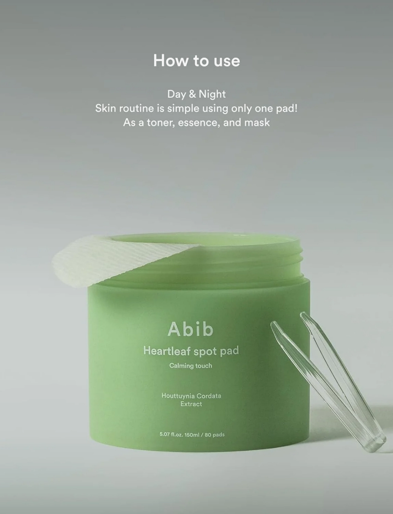 Abib - Heartleaf Spot Pad Calming Touch - spotbehandling - clear - 3