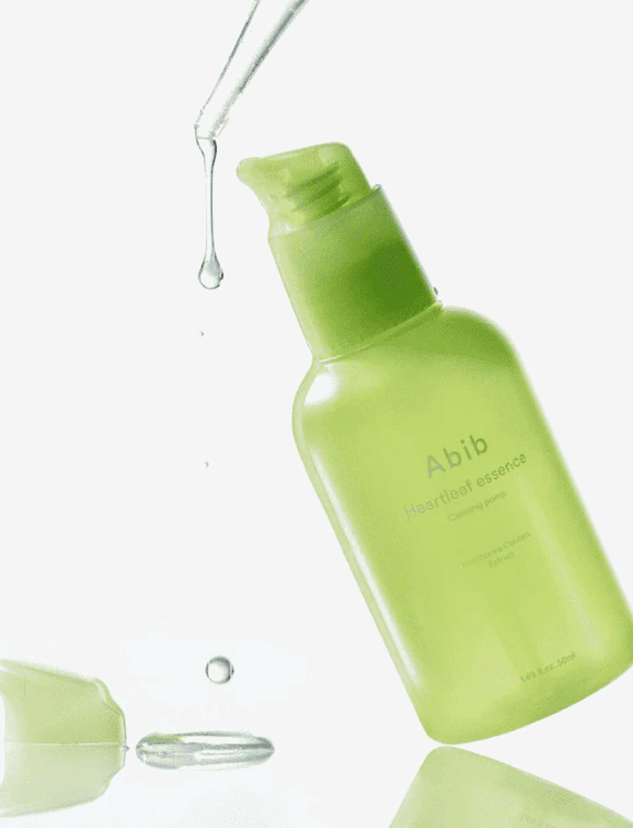 Abib - Heartleaf Essence Calming Pump - ansiktsvatten - clear - 3