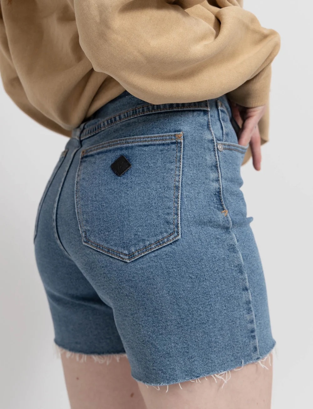 ABRAND - A CLAUDIA CUT OFF GEORGIA - jorts - blue - 4