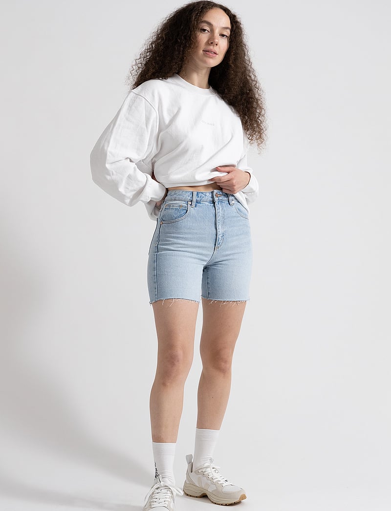 ABRAND - A CLAUDIA CUT OFF GINA - jorts - blue - 0