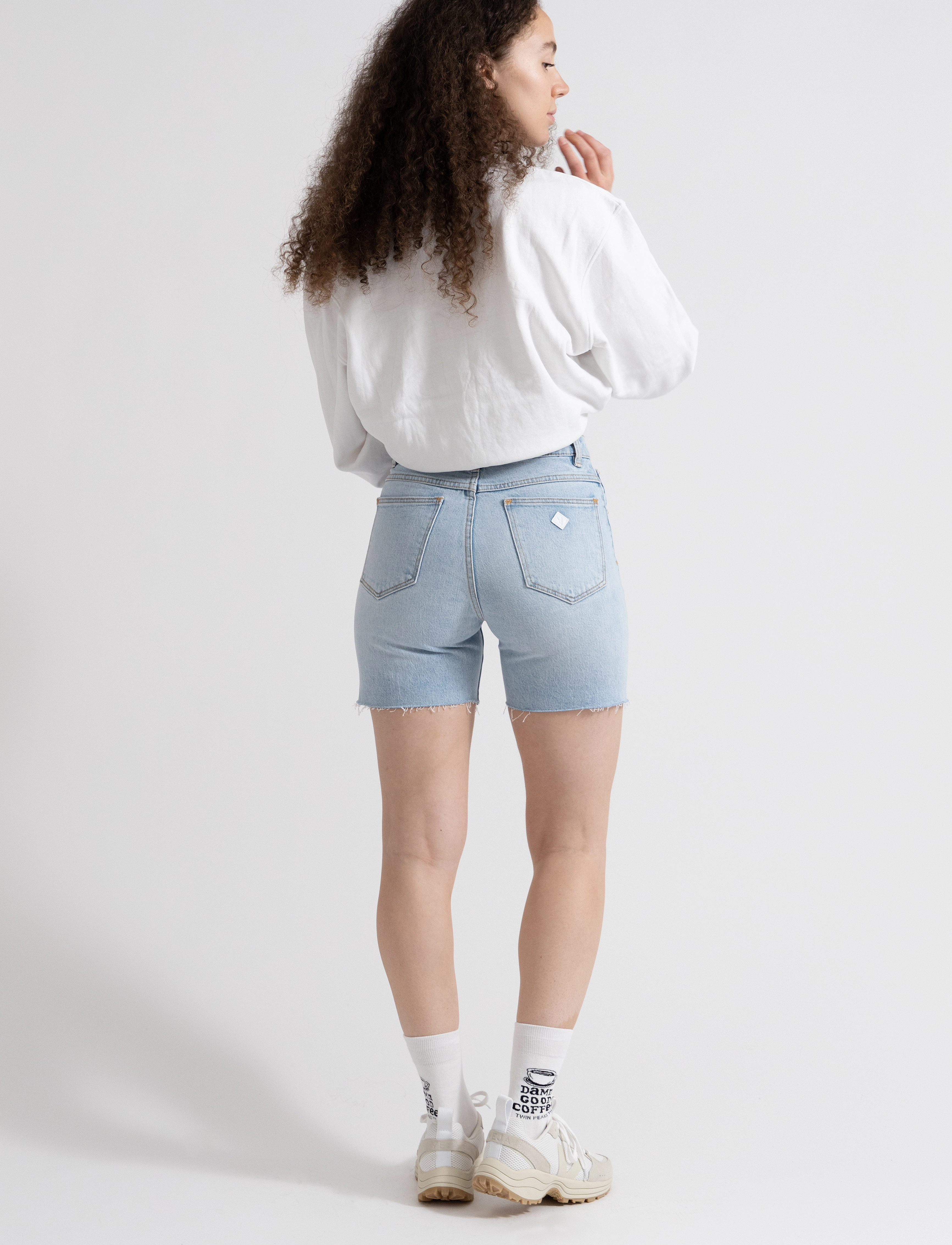 ABRAND - A CLAUDIA CUT OFF GINA - denimshorts - blue - 3