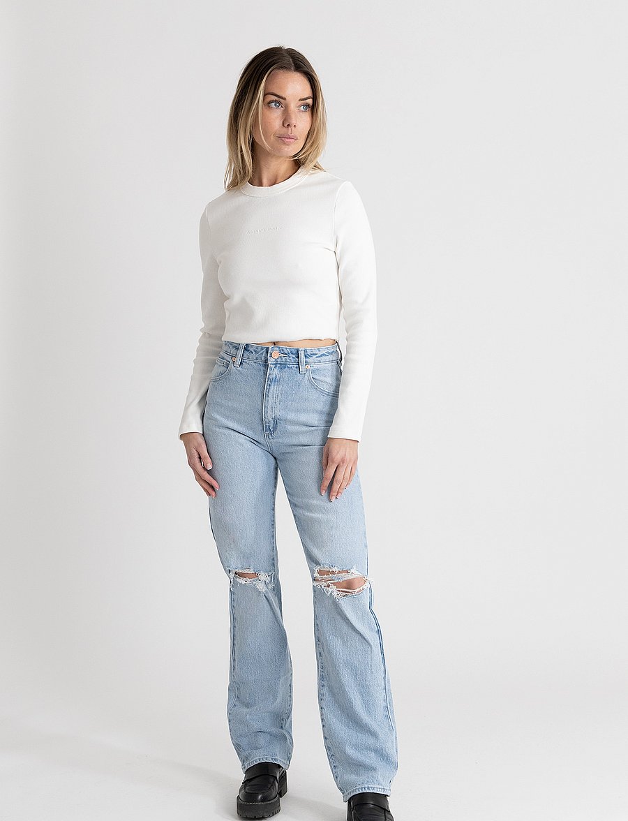 ABRAND - A '94 HIGH STRAIGHT GINA RIP - straight jeans - blue - 0