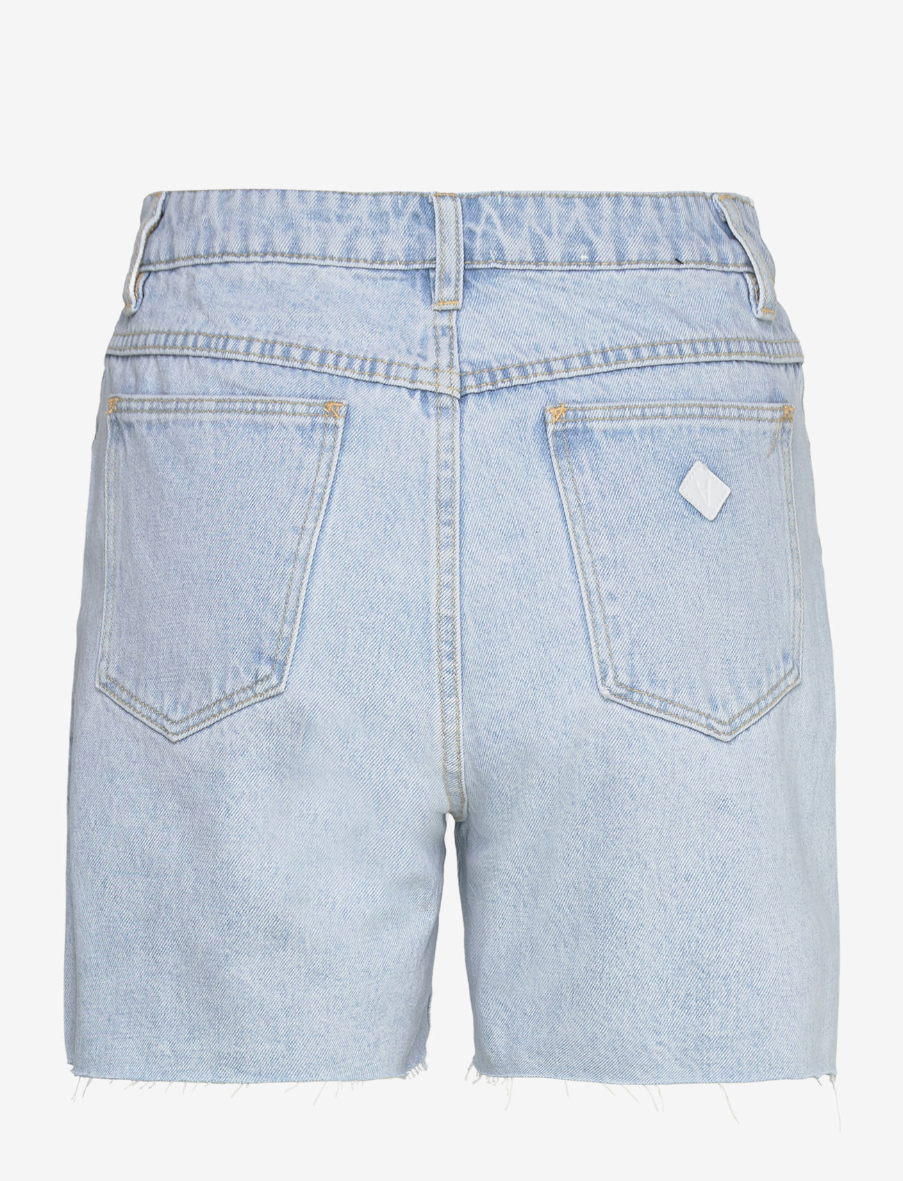 ABRAND - A CLAUDIA CUT OFF BLEACHED STONE - jorts - blue - 1