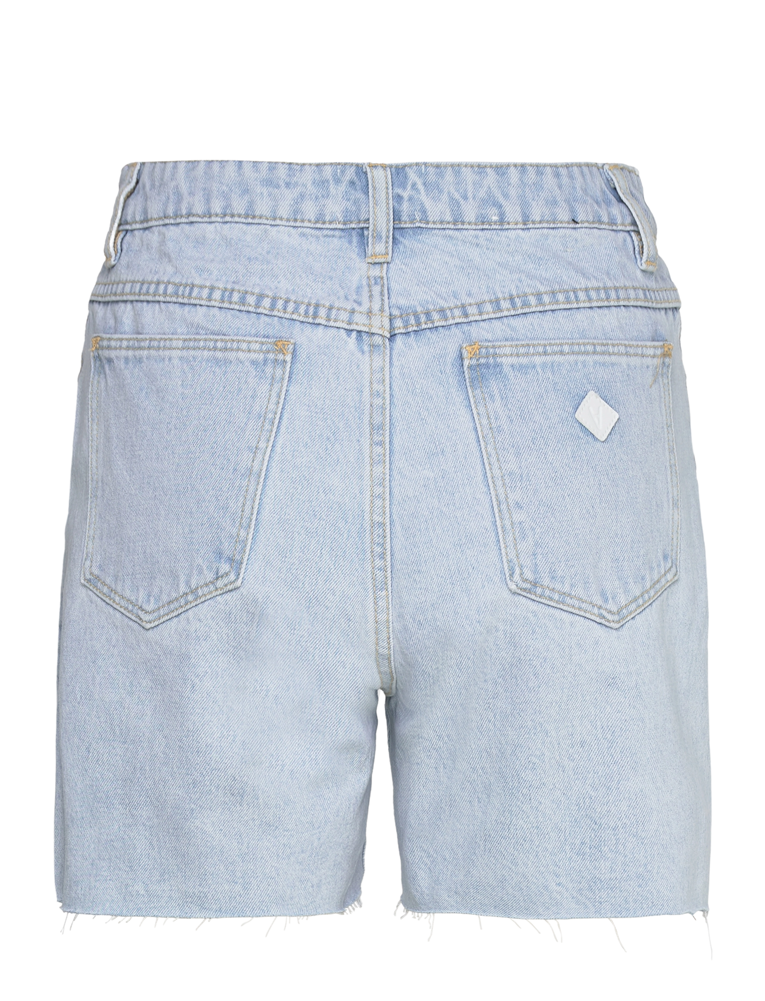 ABRAND - A CLAUDIA CUT OFF BLEACHED STONE - džinsa šorti - blue - 1