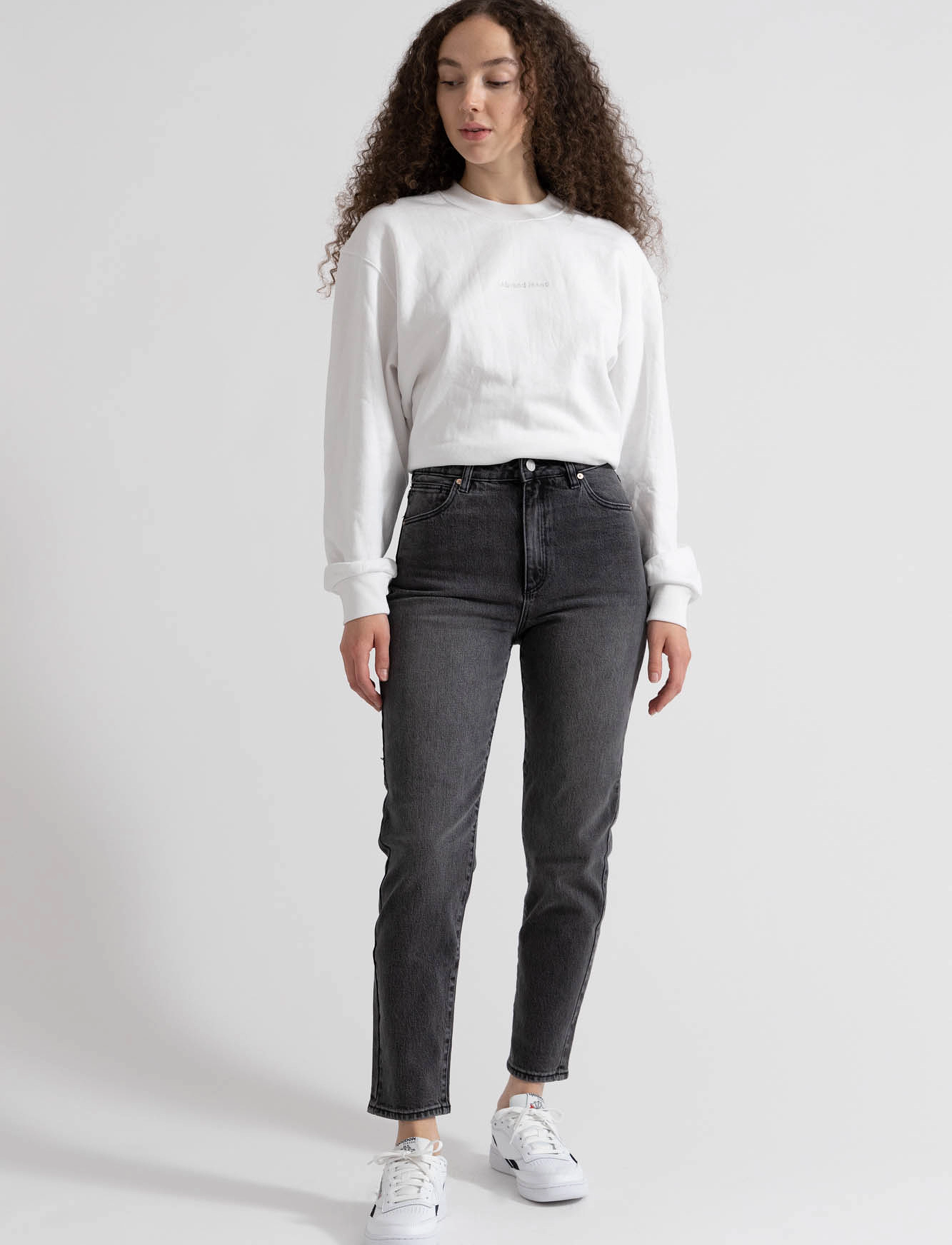ABRAND A 94 HIGH SLIM KIARA - Kitsad teksad - BLACK / black