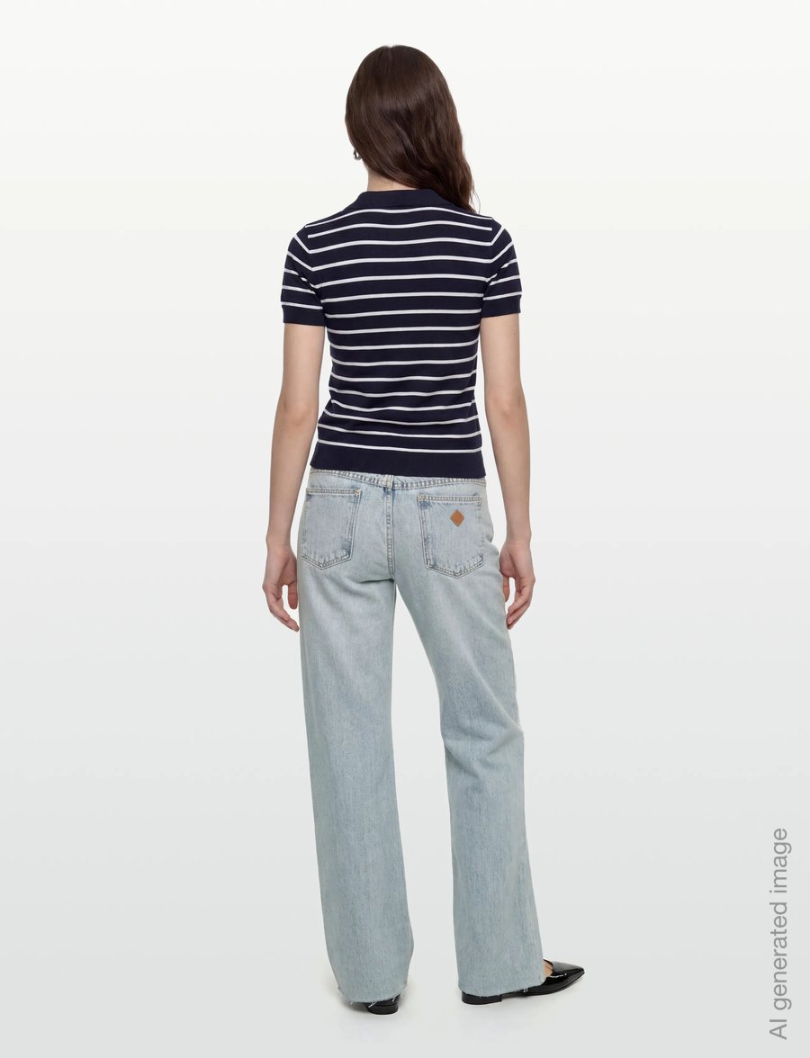 ABRAND - 99 LOW STRAIGHT RHONDA RIP - gerade jeans - blue - 4