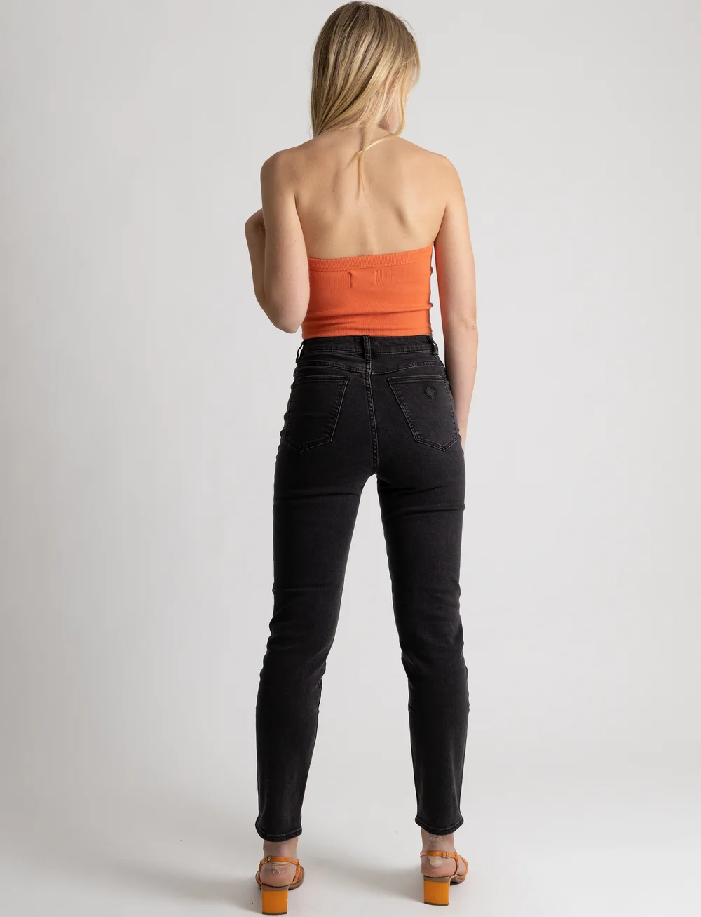 ABRAND - A 94 HIGH SLIM TALL 90210 - slim fit jeans - black - 3