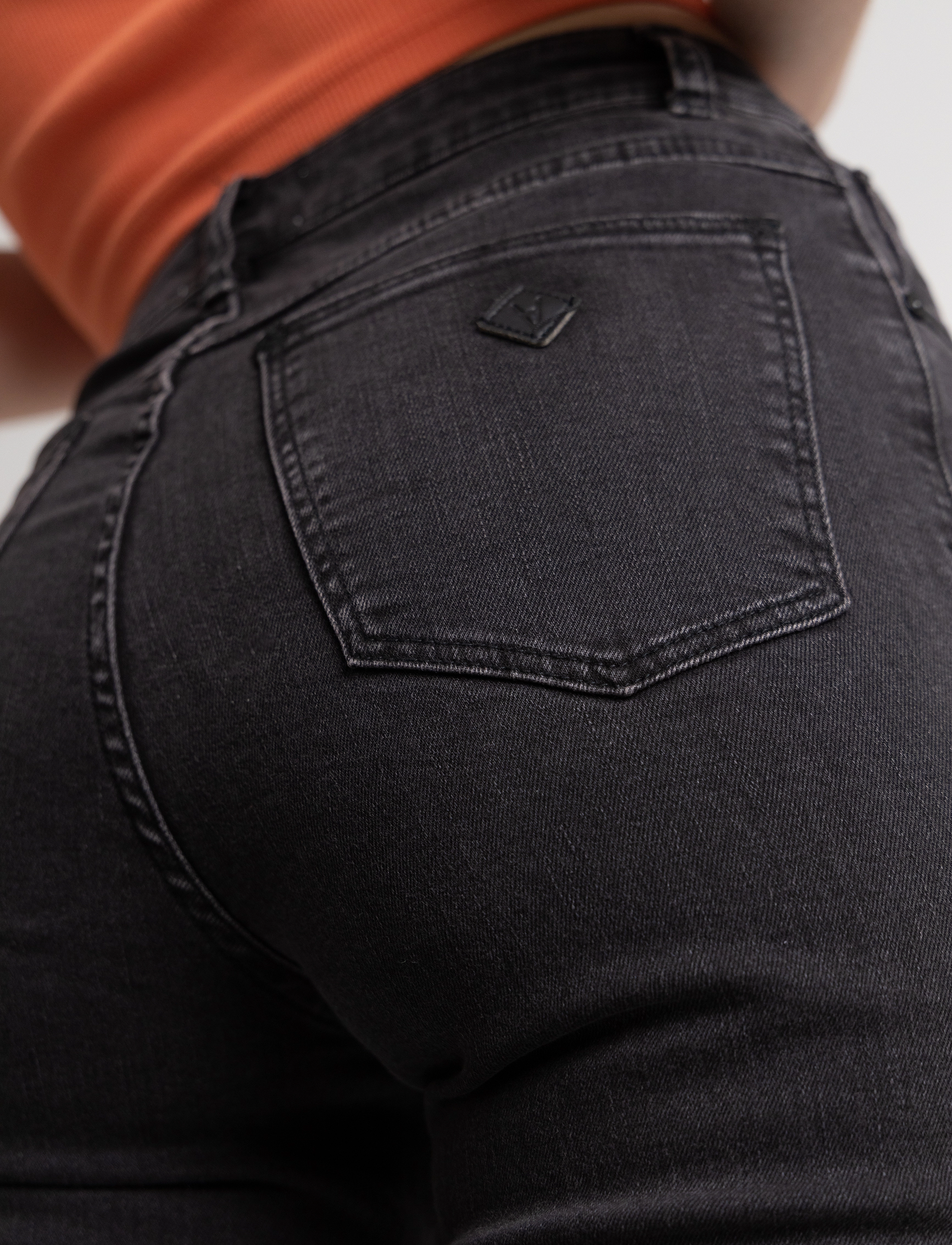 ABRAND - A 94 HIGH SLIM TALL 90210 - slim gallabuxur - black - 4