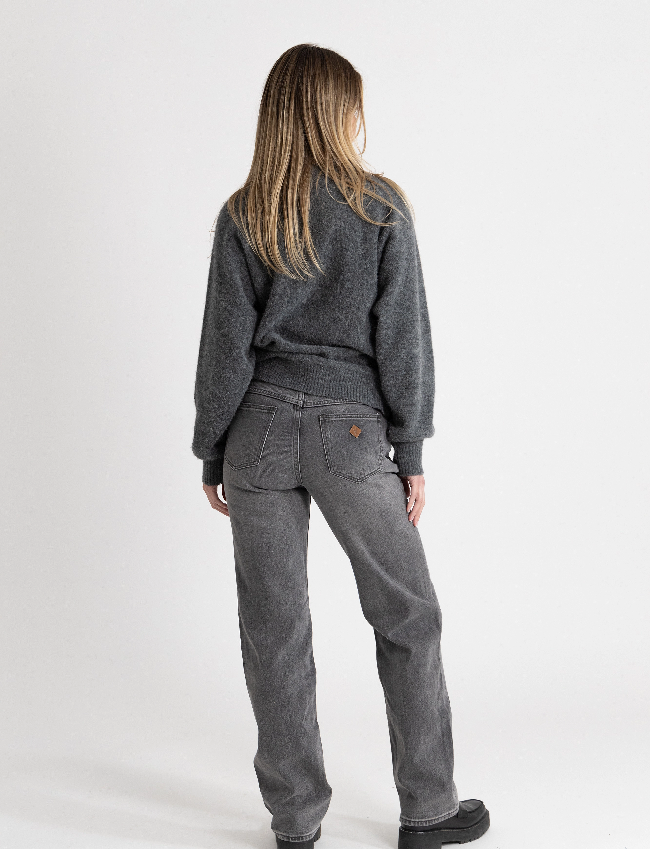 ABRAND - A 99 LOW STRAIGHT ADDISON - straight jeans - grey - 3