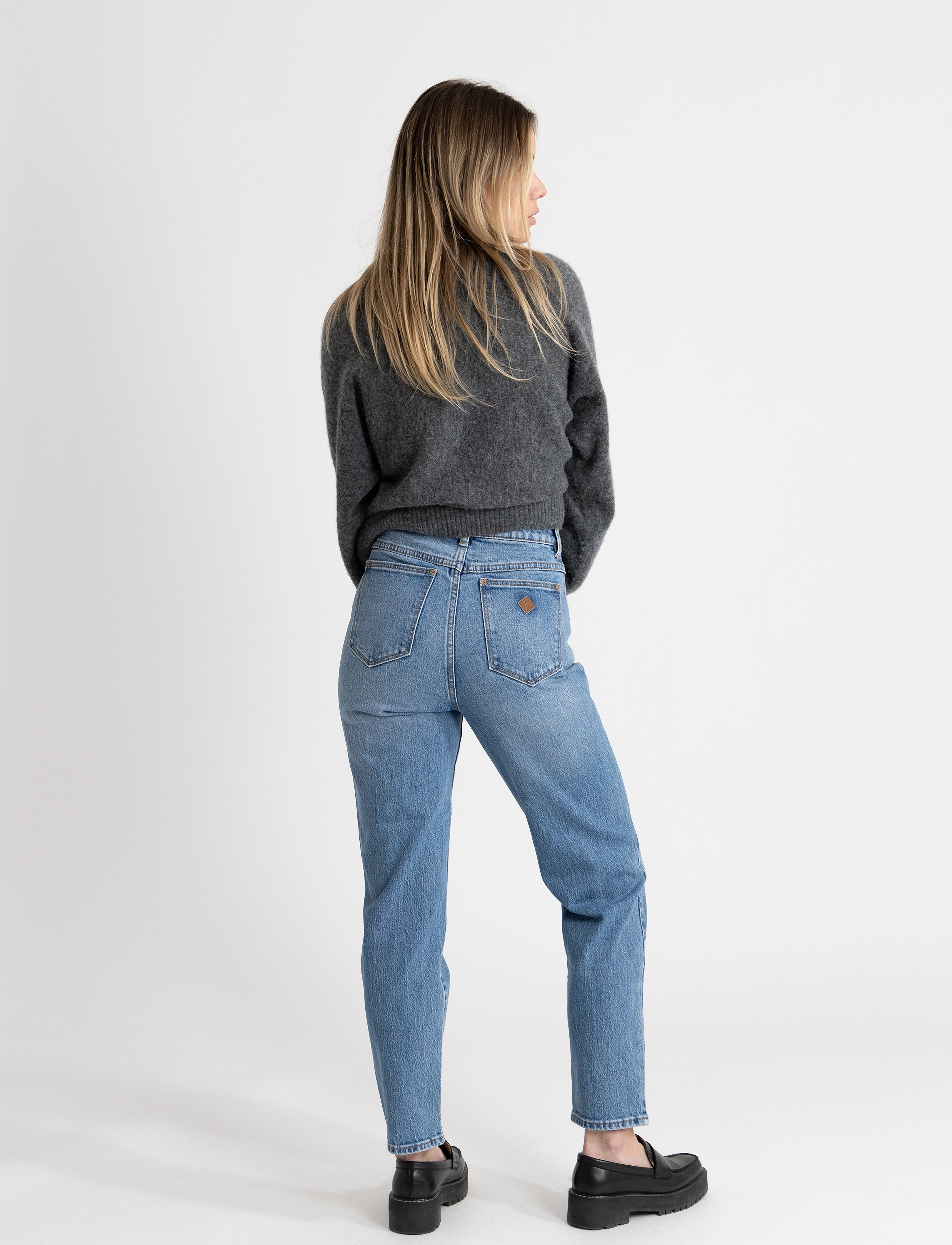 ABRAND - A 94 HIGH SLIM HARLOW - blue - 3