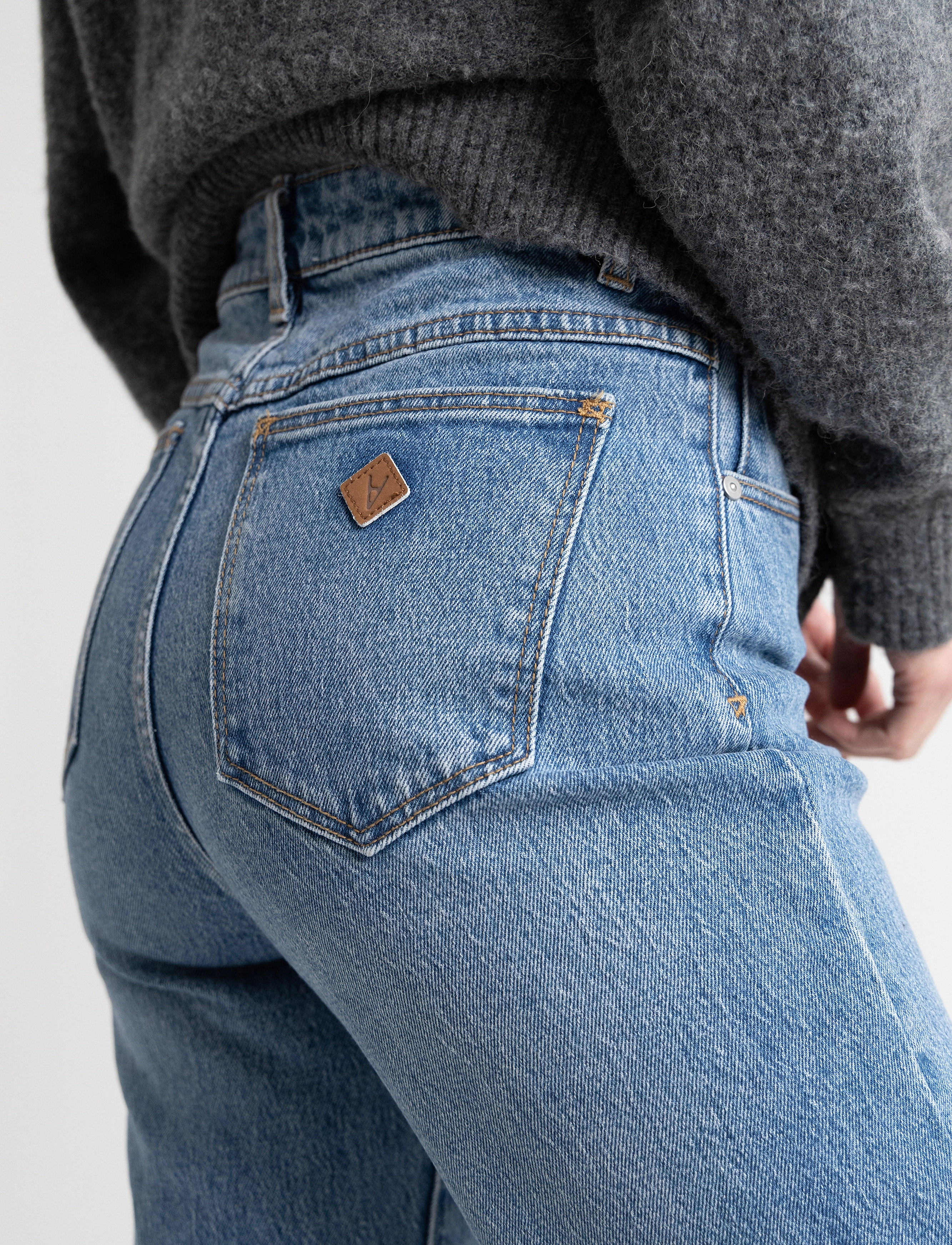 ABRAND - A 94 HIGH SLIM HARLOW - blue - 4