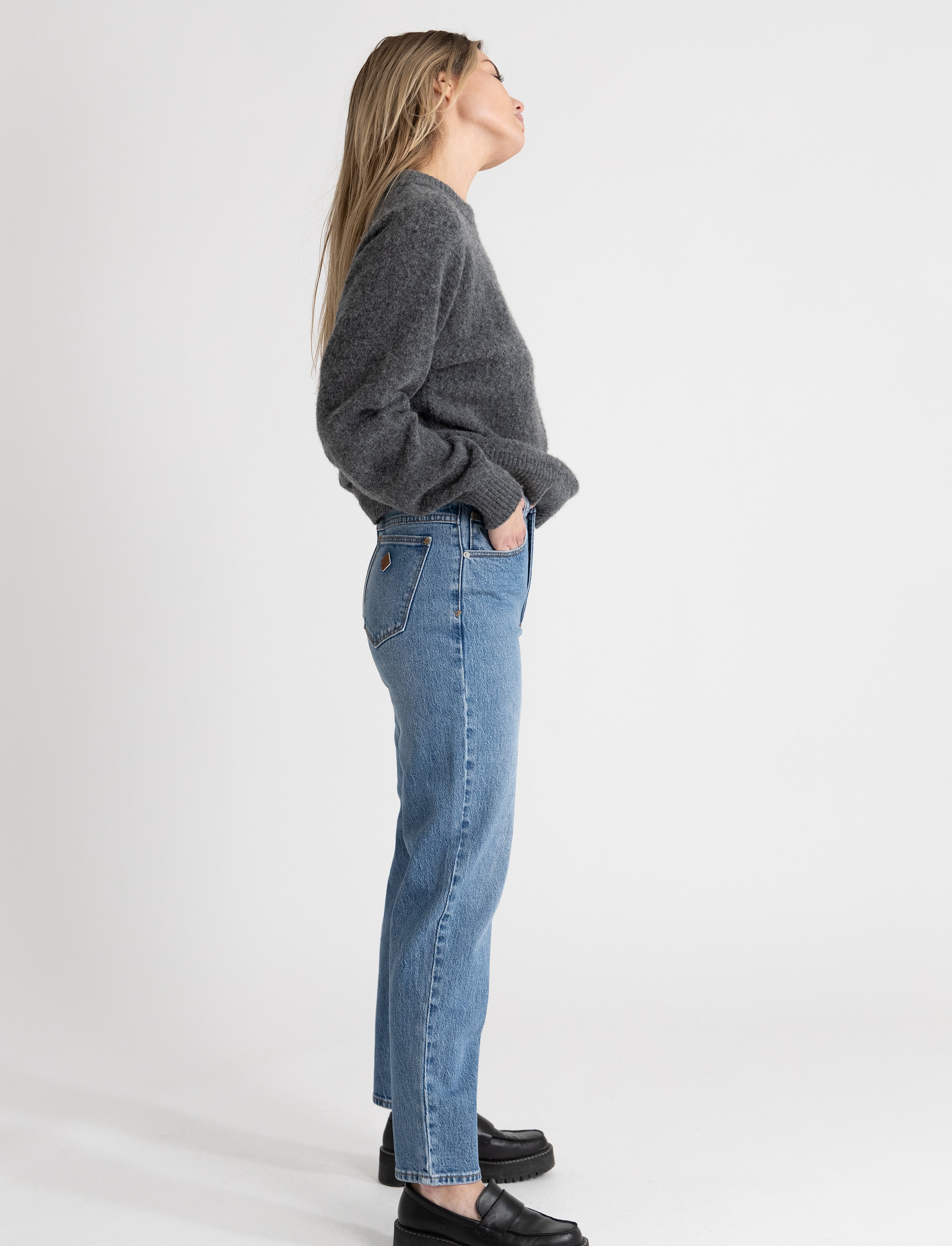 ABRAND - A 94 HIGH SLIM HARLOW - blue - 5