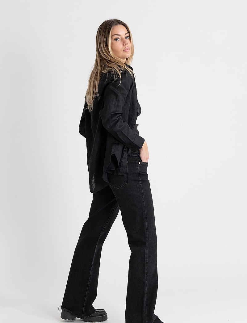 ABRAND - A 99 LOW BOOT 90s BLACK - alt laienevad teksad - black - 3