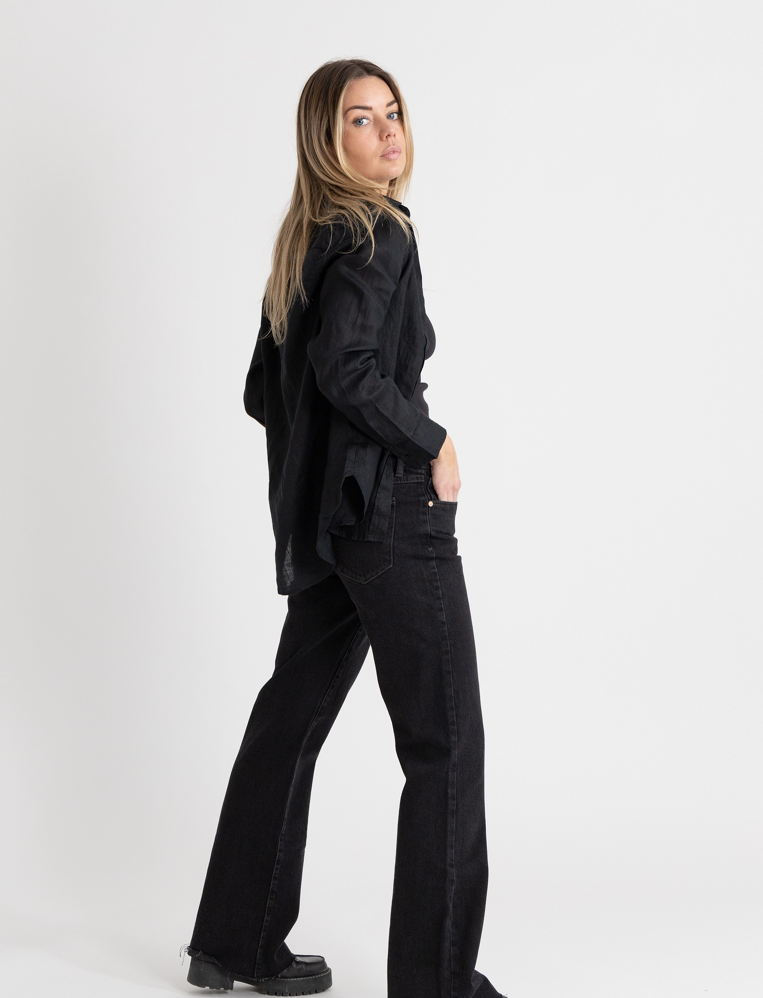 ABRAND - A 99 LOW BOOT 90s BLACK - black - 3
