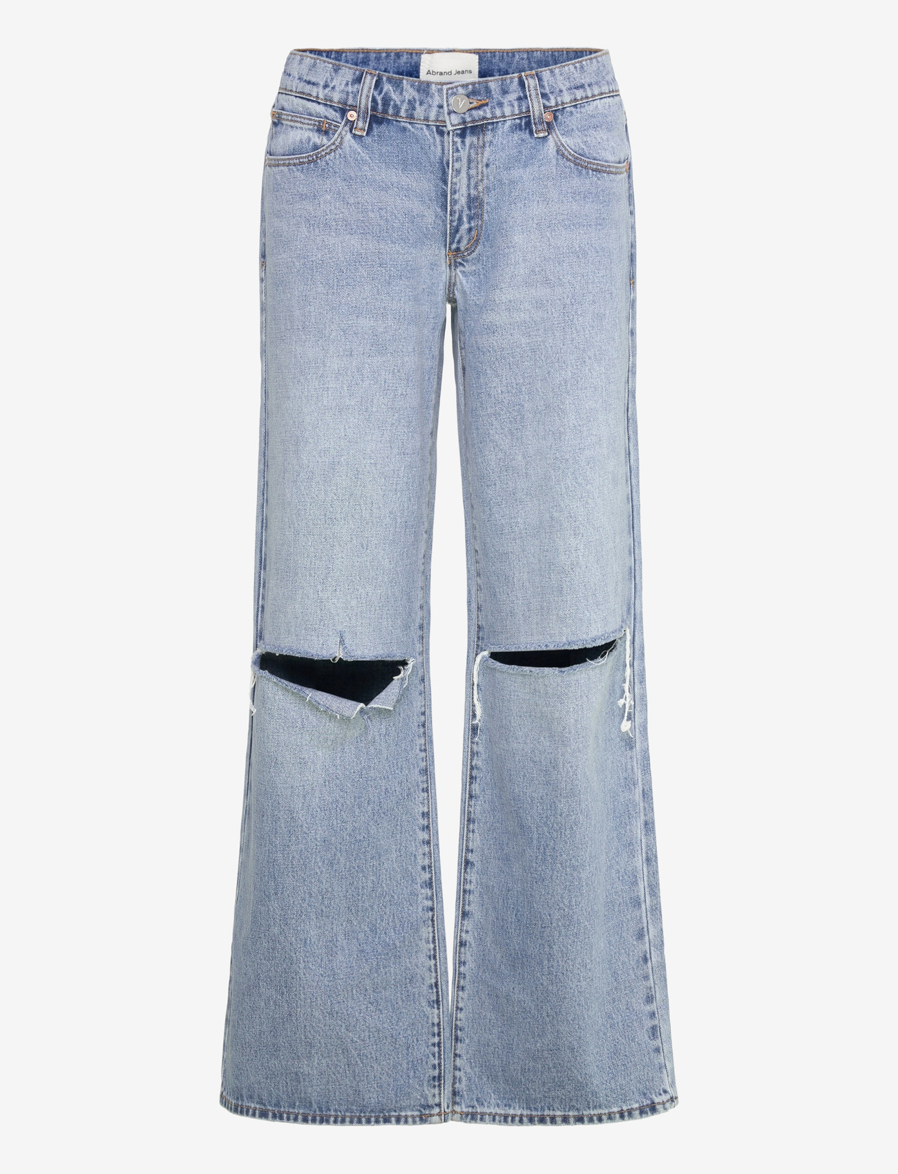 ABRAND - A 99 LOW WIDE SUSANNA RIP - brede jeans - blue - 1