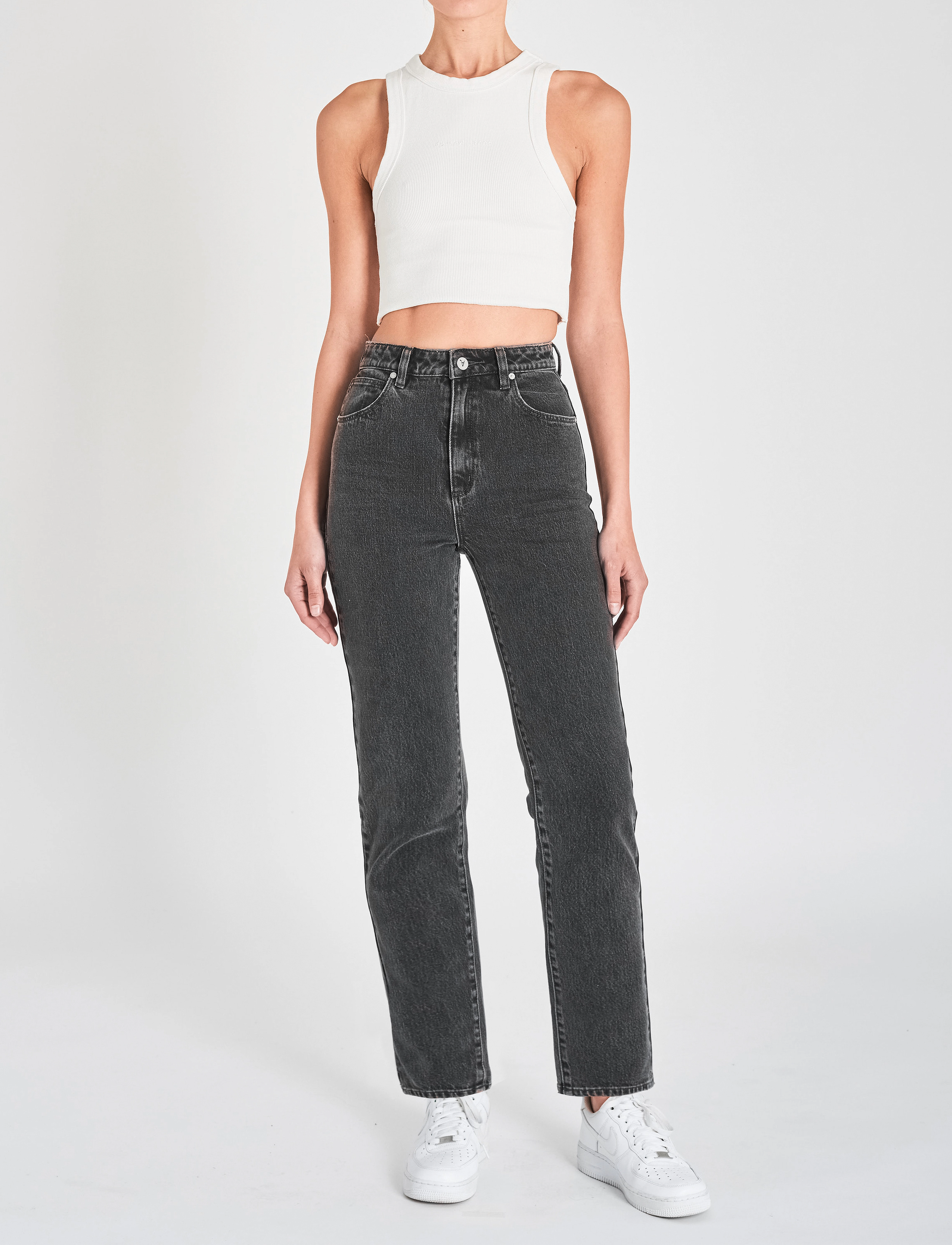 ABRAND 94 High Straight Erica, 25, Jeans, Schwarz - Straight-regular, Frauen
