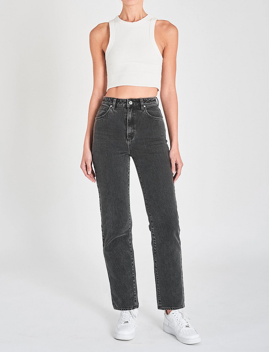 ABRAND - 94 HIGH STRAIGHT ERICA - gerade jeans - black - 0