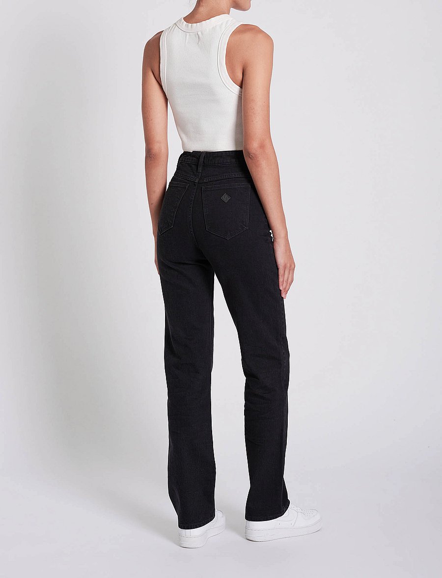 ABRAND - A 94 HIGH STRAIGHT BLACK LIGHT - gerade jeans - black - 3