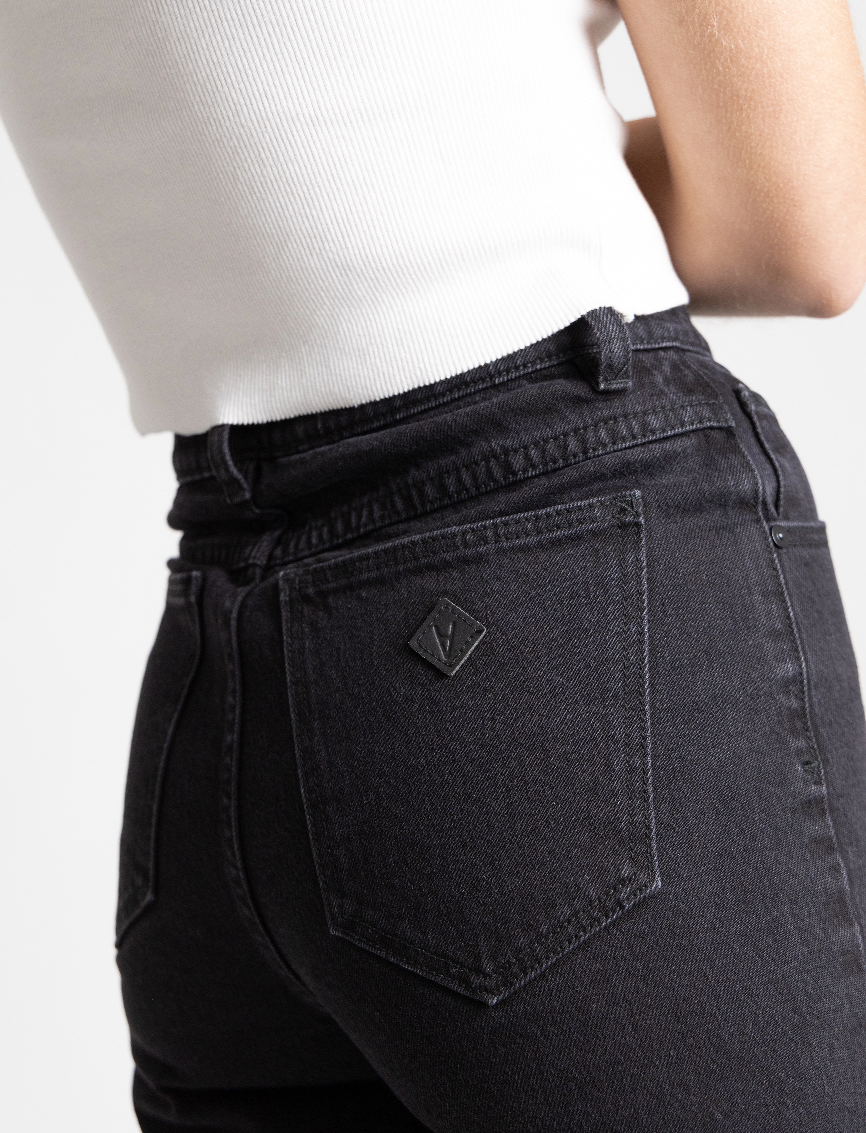 ABRAND - A 94 HIGH STRAIGHT BLACK LIGHT - straight jeans - black - 4