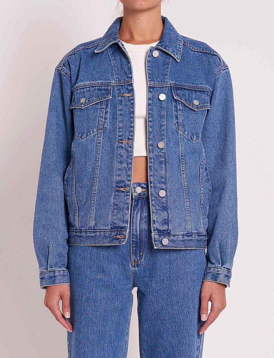 ABRAND - A SLOUCH JACKET PHOENIX - denimjakker - blue - 0
