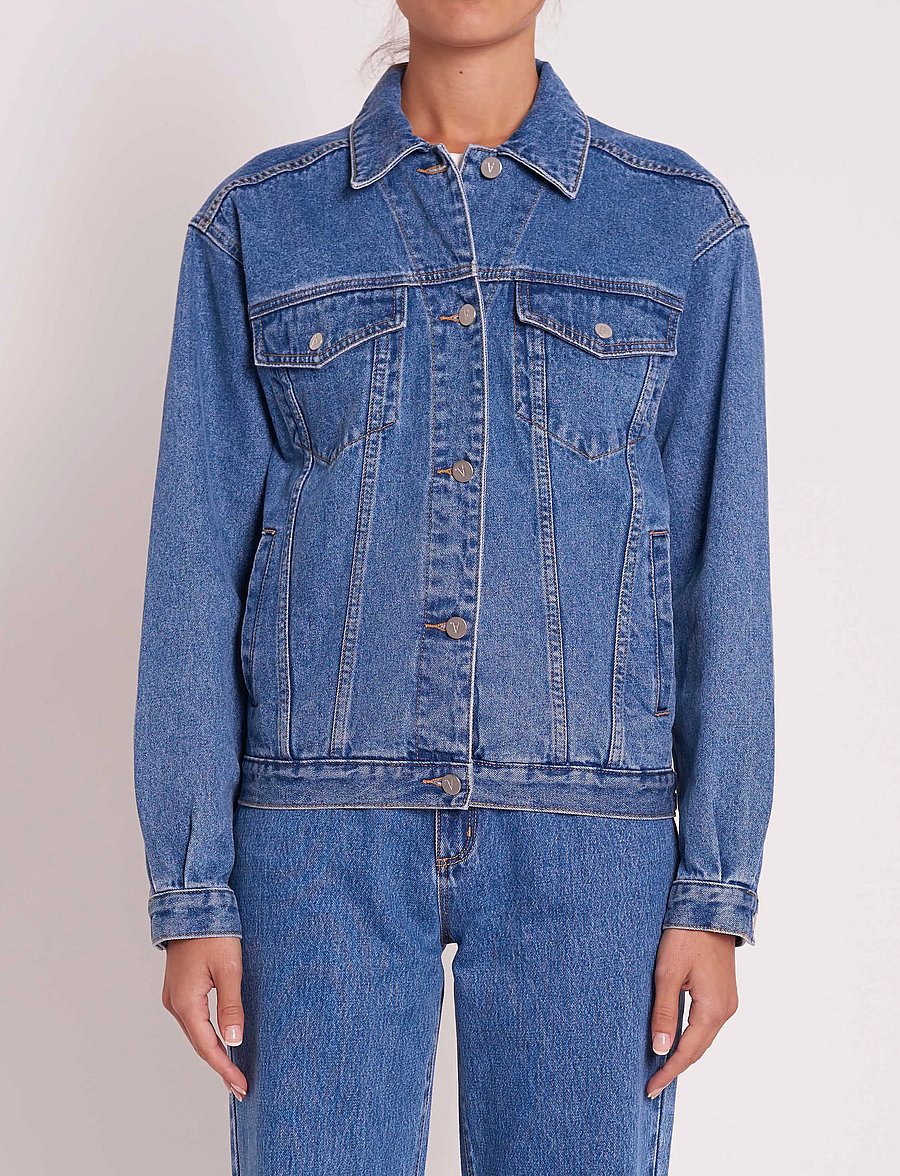 ABRAND - A SLOUCH JACKET PHOENIX - denimjakker - blue - 3