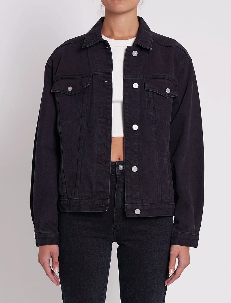 ABRAND - A SLOUCH JACKET BLACK SALT - spring jackets - black - 0