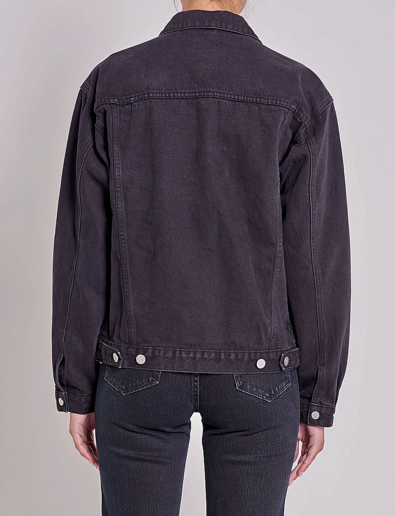 ABRAND - A SLOUCH JACKET BLACK SALT - spring jackets - black - 3