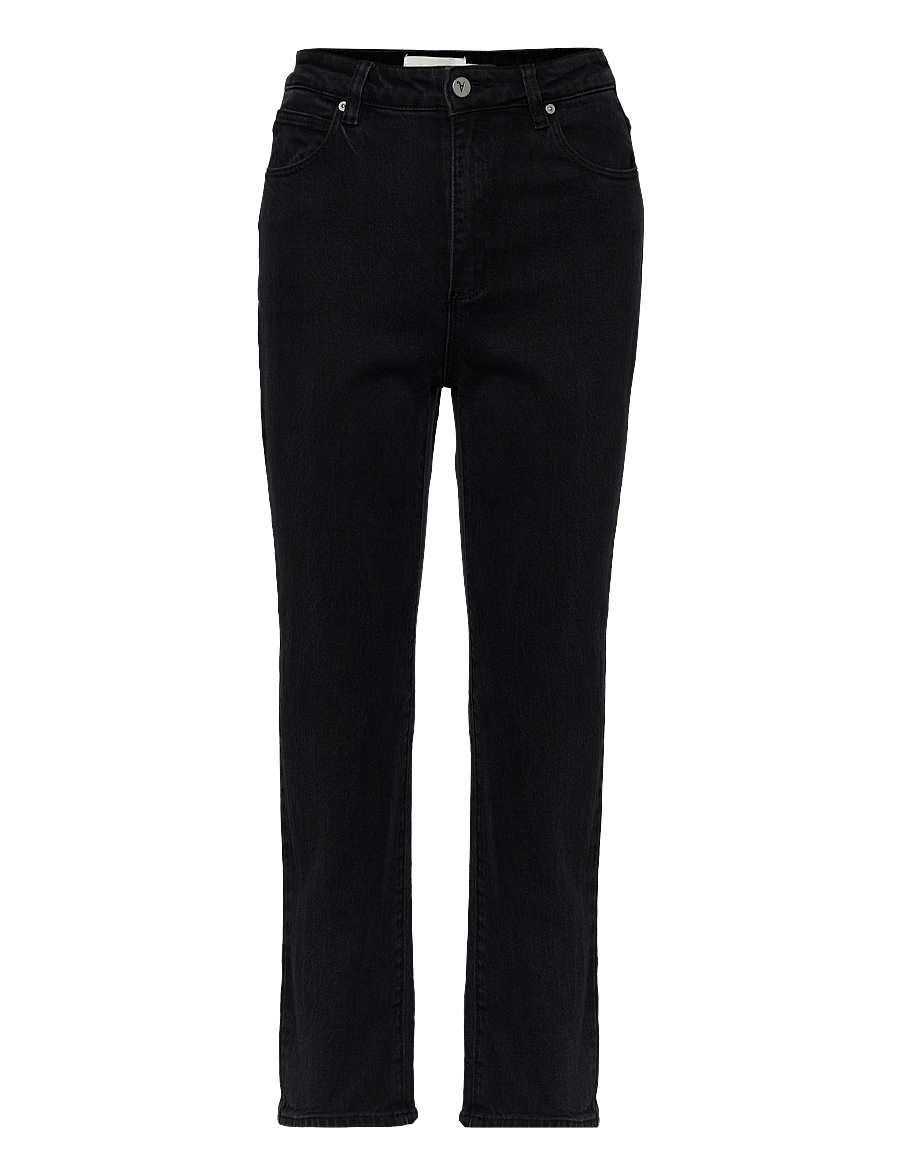 ABRAND - 94 HIGH SLIM WHITNEY RCY BLACK OVERDYE - slim jeans - black - 1