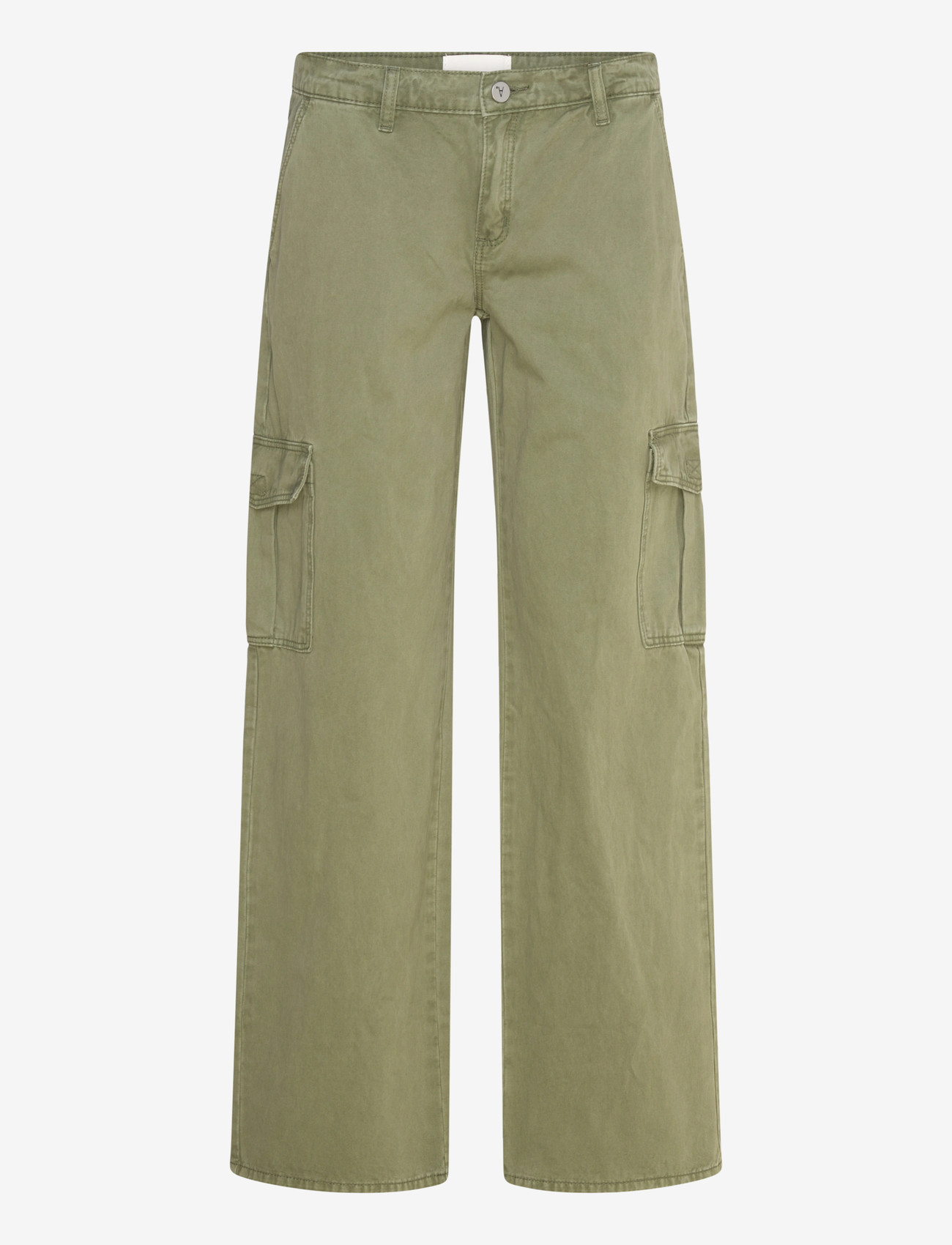 ABRAND - 99 LOW & WIDE CARGO FADED ARMY - cargo-hosen - green - 0