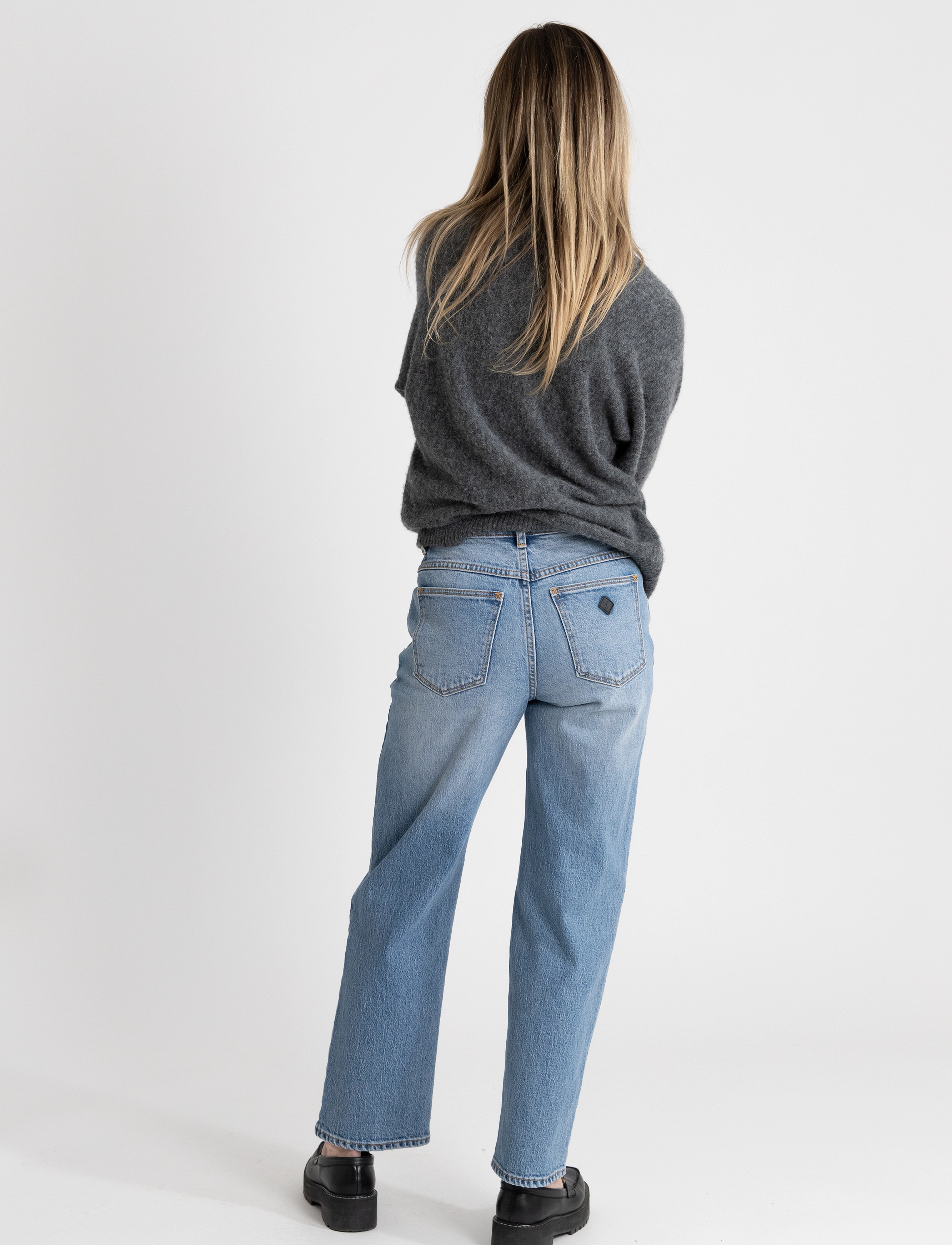 Abrand 95 Mid Straight Felicia mid waist jeans dam – bild 2