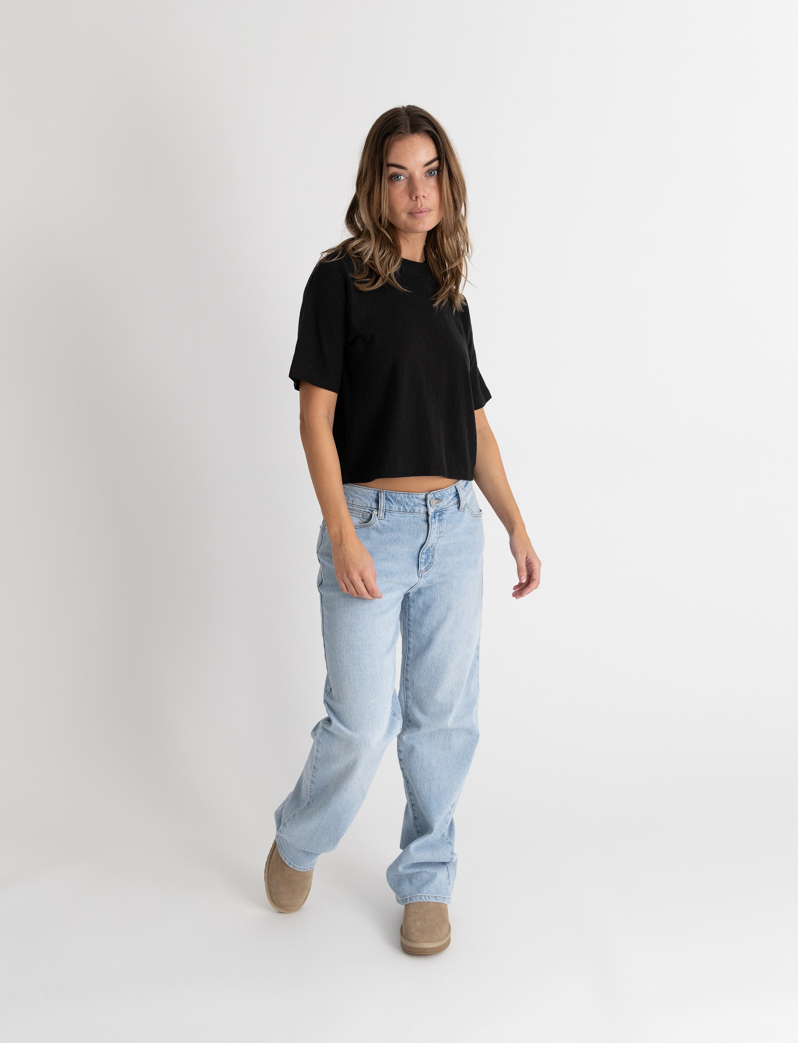 ABRAND 99 LOW BAGGY GINA RCY LIGHT VINTAGE BLUE - Tøj - BLUE / blue