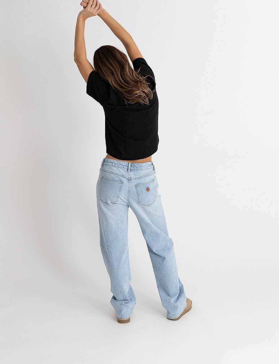 ABRAND - 99 LOW BAGGY GINA RCY LIGHT VINTAGE BLUE - laia säärega teksad - blue - 5