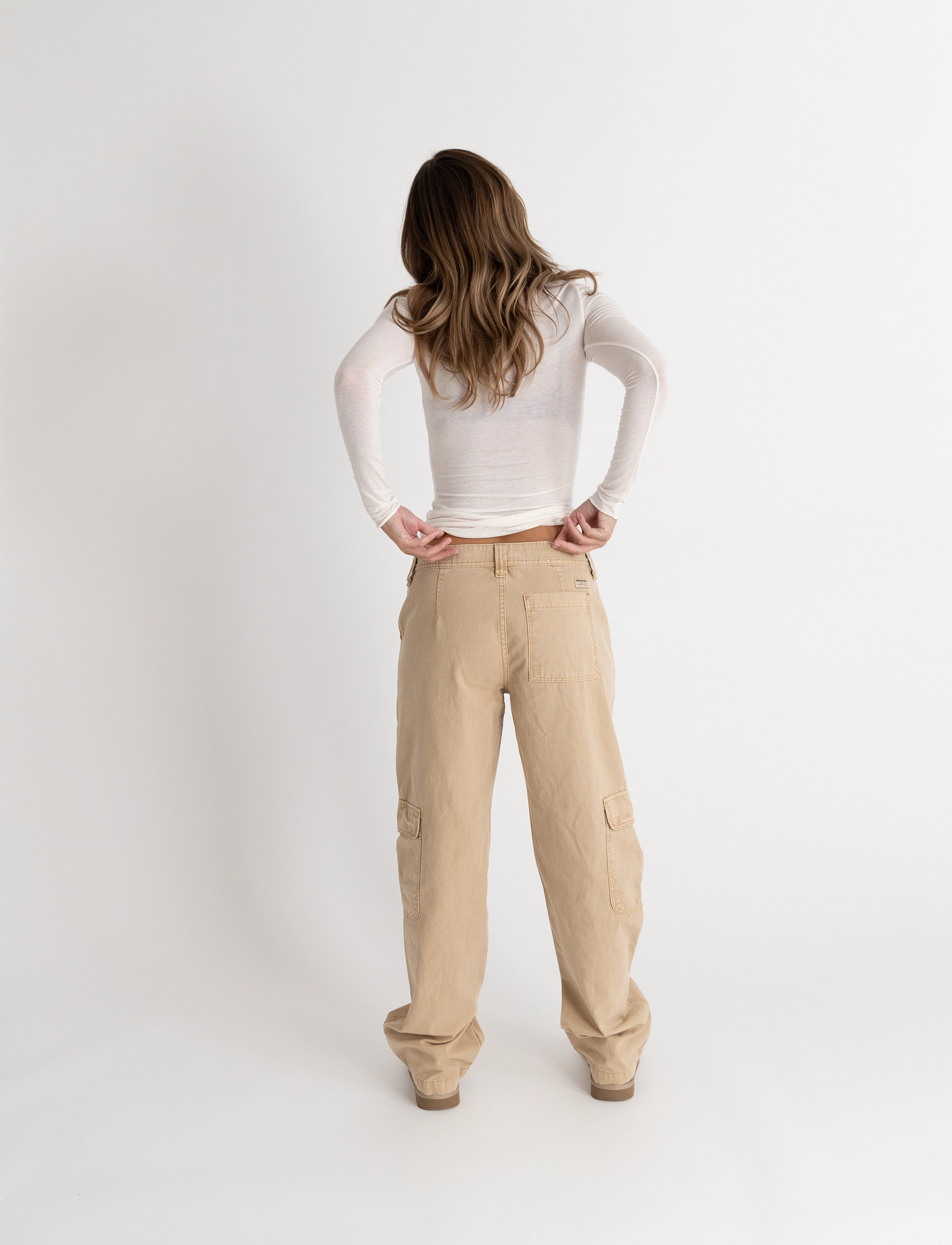 ABRAND - 99 BAGGY CARGO OAT - cargo-hosen - beige - 5