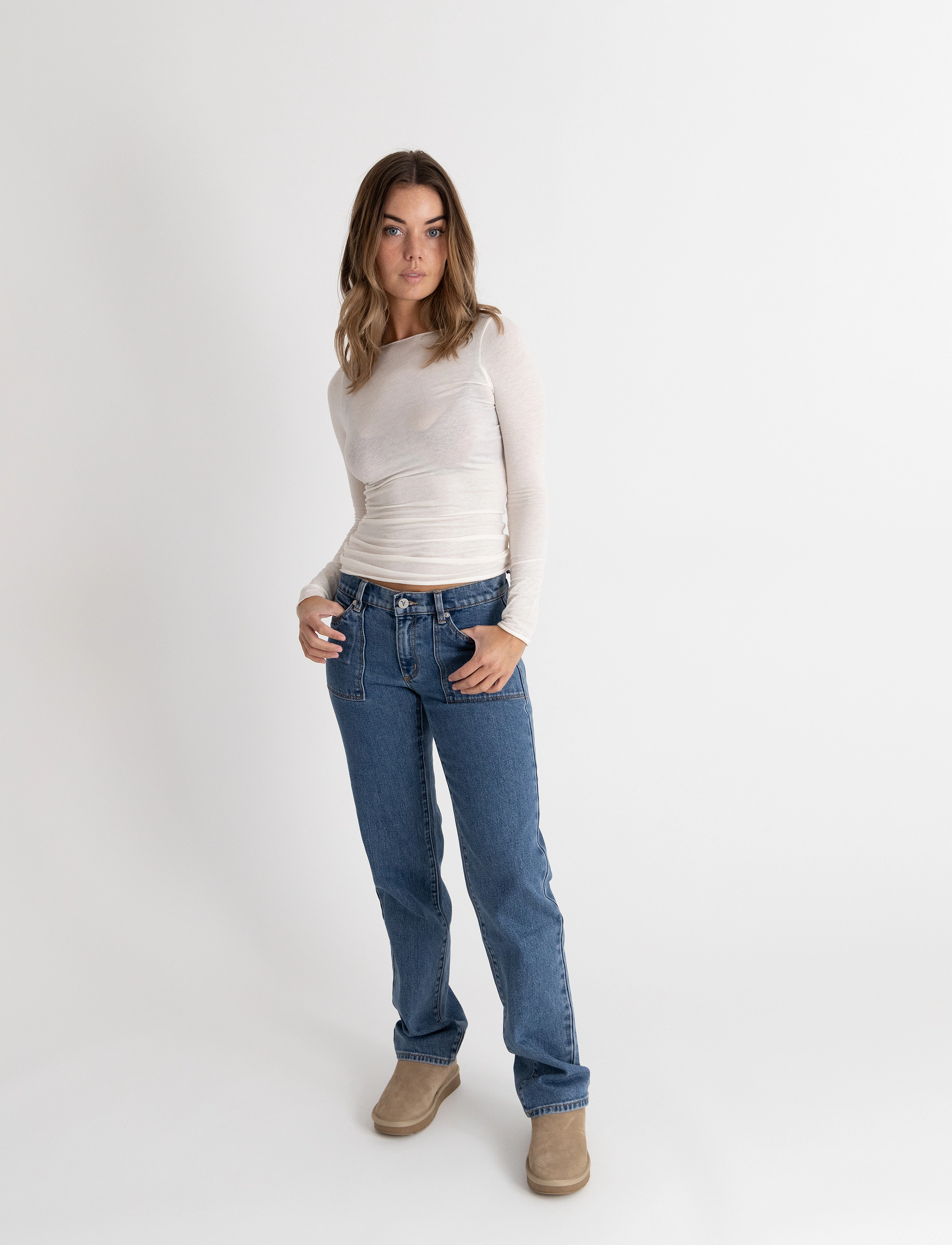 ABRAND - 99 LOW STRAIGHT ELENA - blue - 2