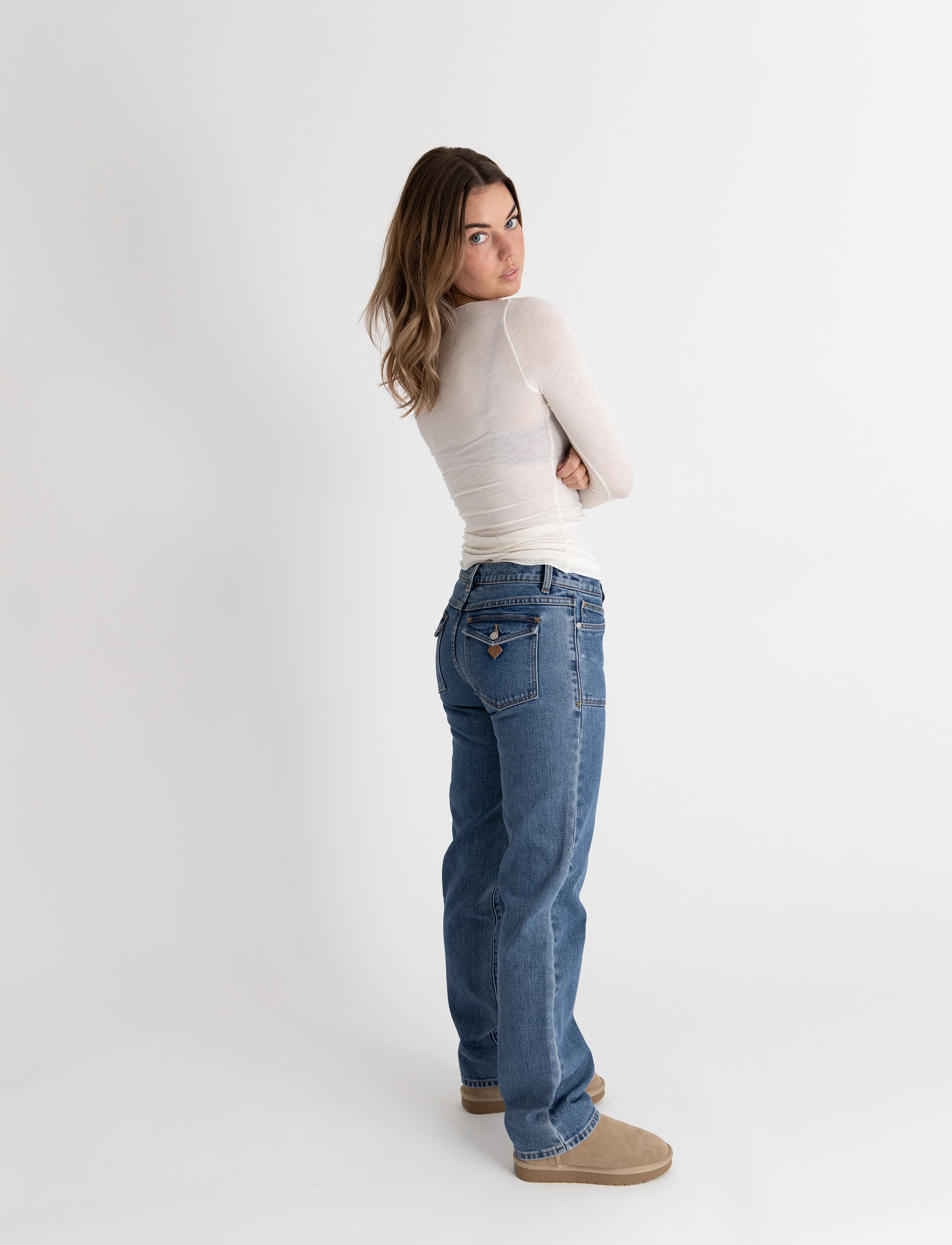 ABRAND - 99 LOW STRAIGHT ELENA - blue - 5