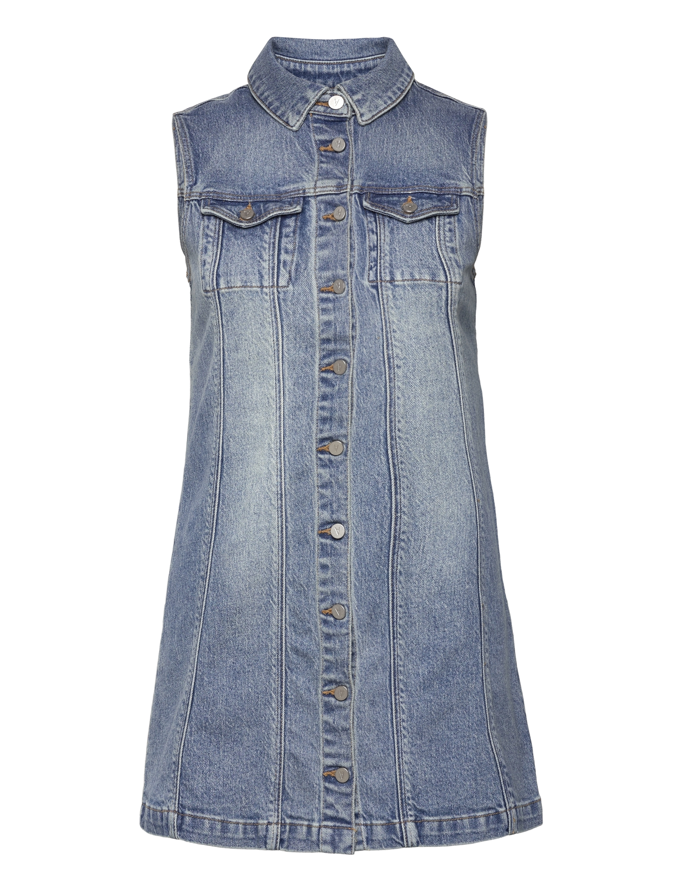 ABRAND Button Up Kleid Lula Rcy Blau - XS - Damen