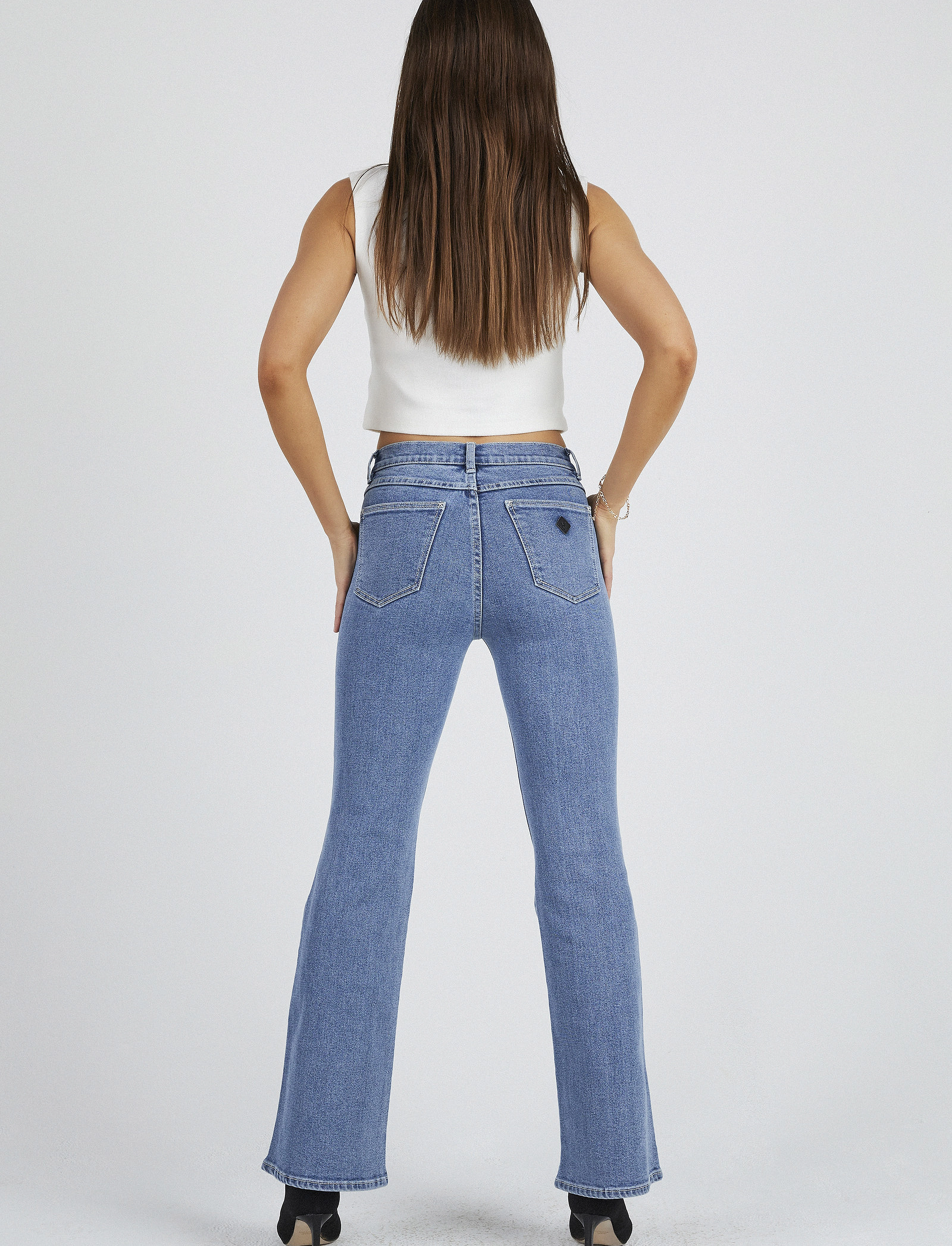 ABRAND - 95 BOOT CELESTE - bootcut-jeans - blue - 4