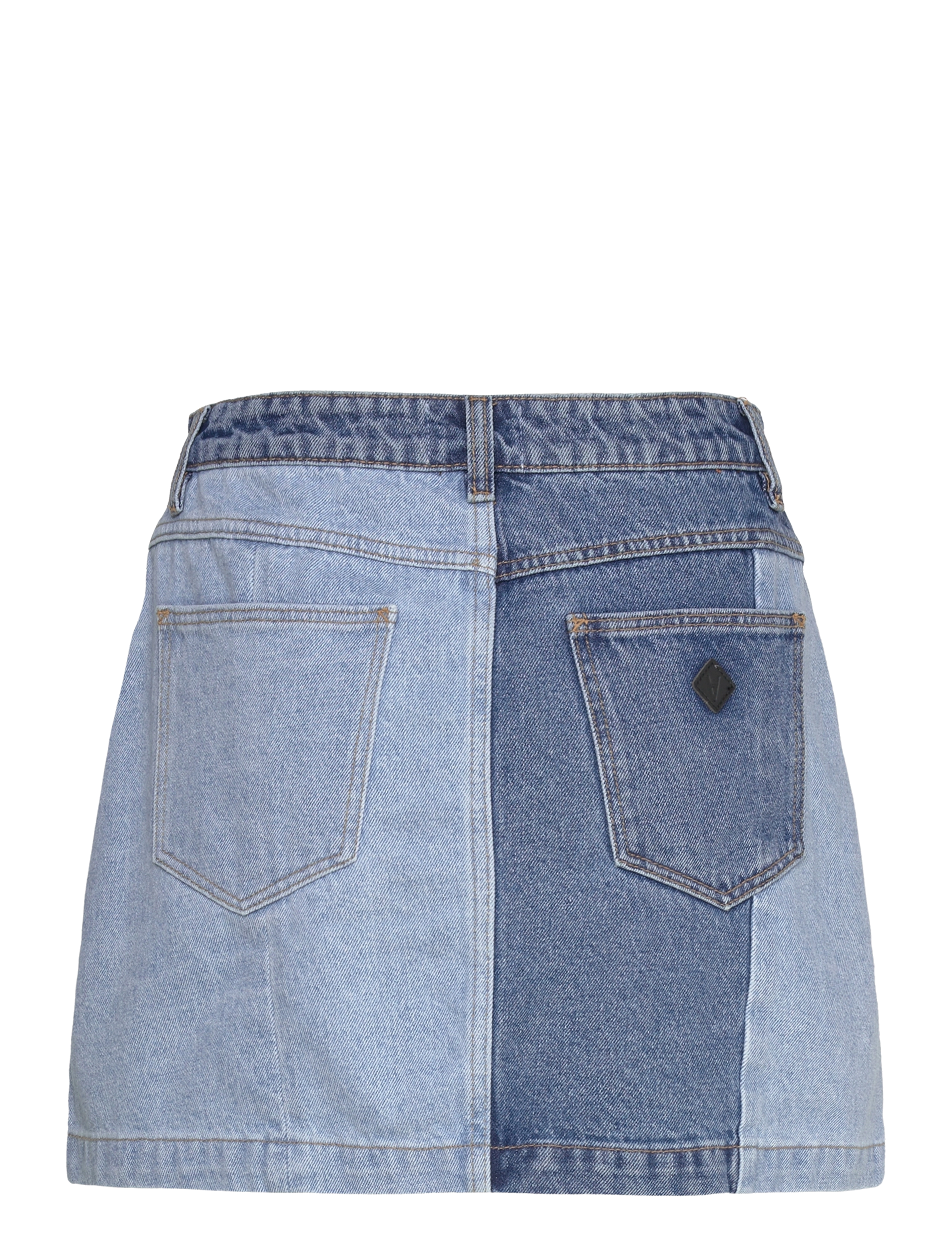 ABRAND - ALINE SKIRT PATCHWORK - blue - 2