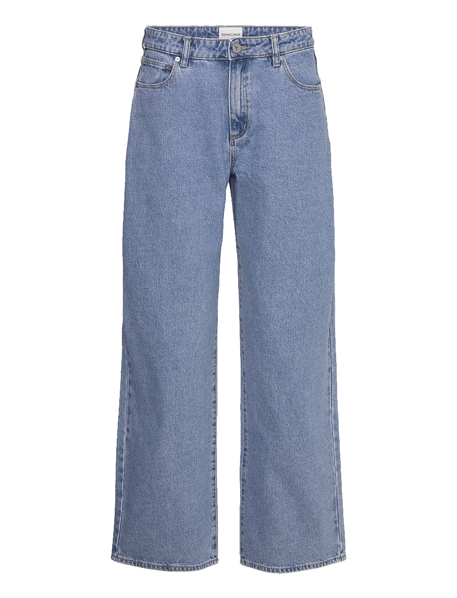 ABRAND - 95 MID BAGGY GIGI MID BLUE - jeans met wijde pijpen - blue - 1