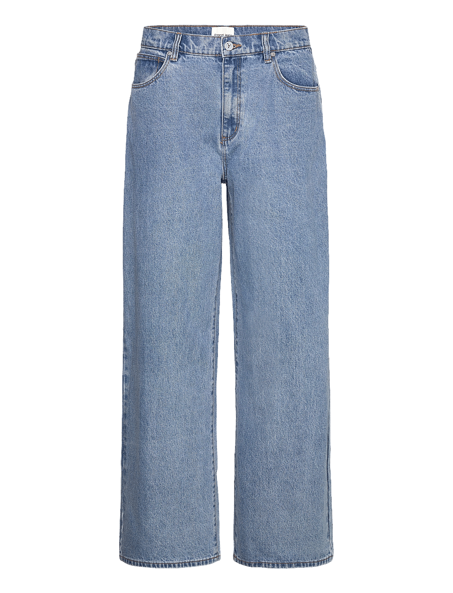 ABRAND - 95 MID SUPER BAGGY GIGI MID BLUE - wide leg jeans - blue - 1
