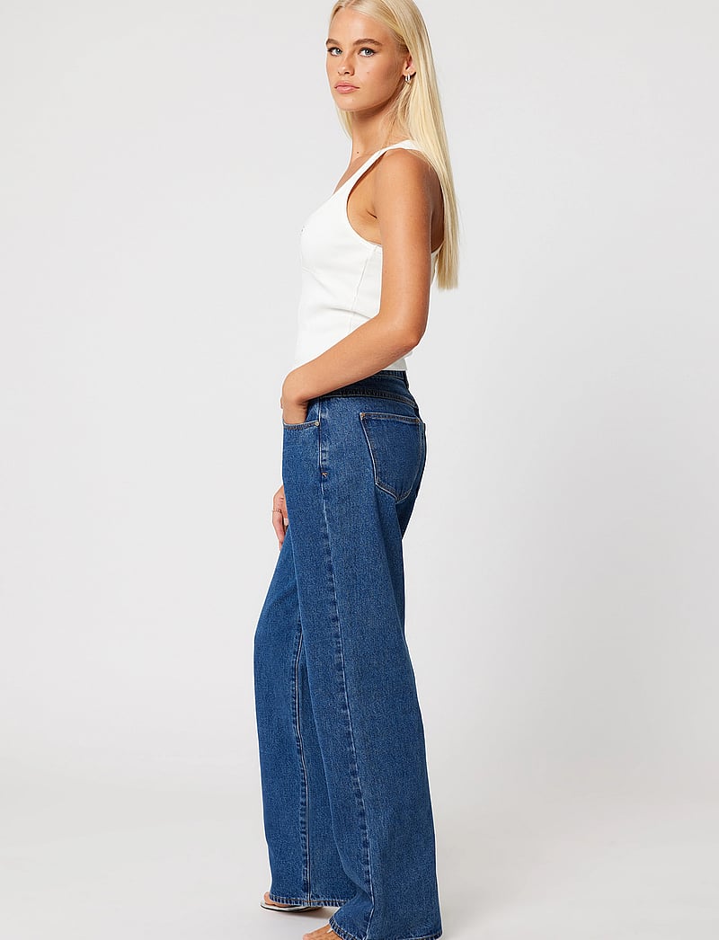 ABRAND - 95 MID BAGGY BELLA MID BLUE - brede jeans - blue - 3