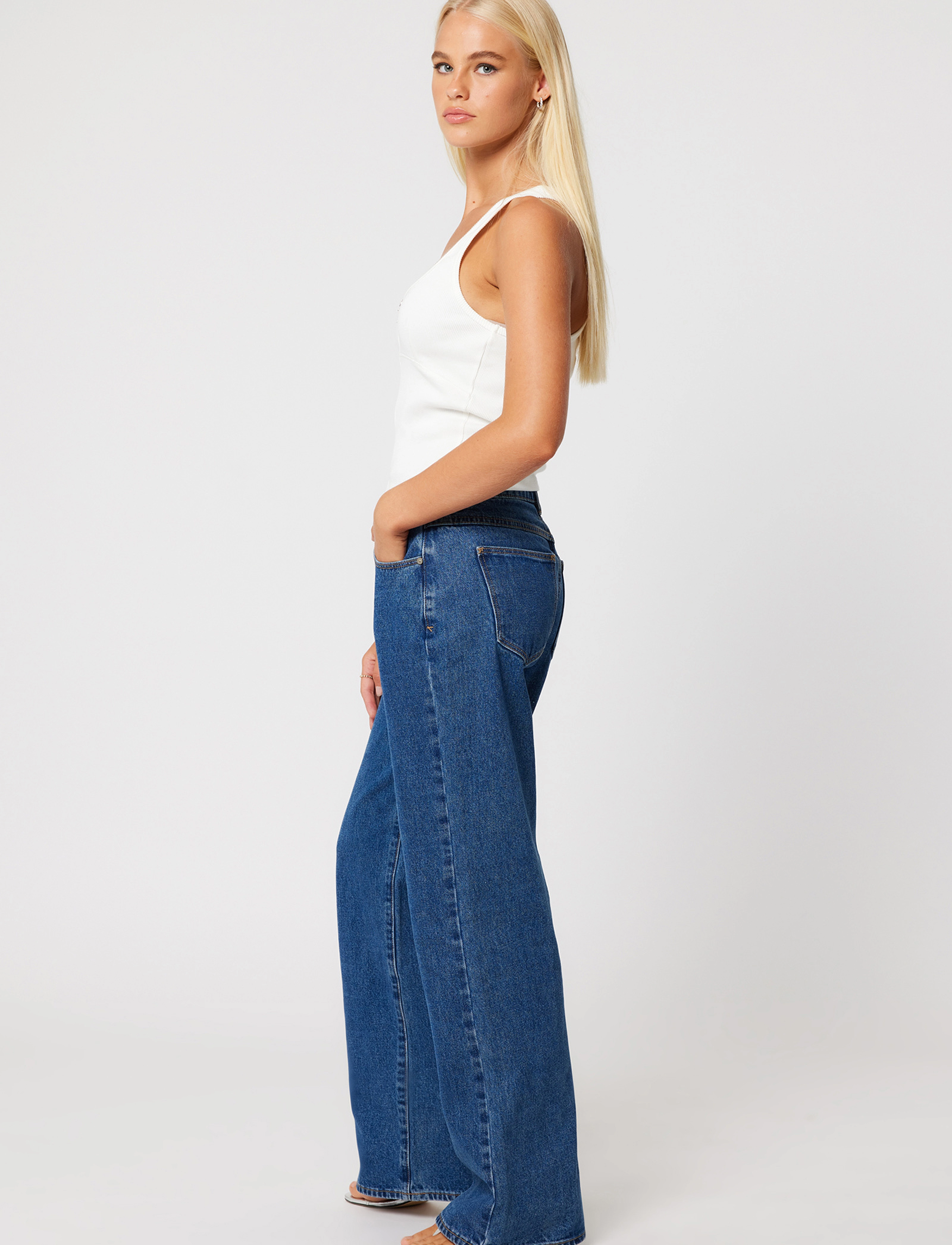 ABRAND - 95 MID BAGGY BELLA MID BLUE - blue - 3