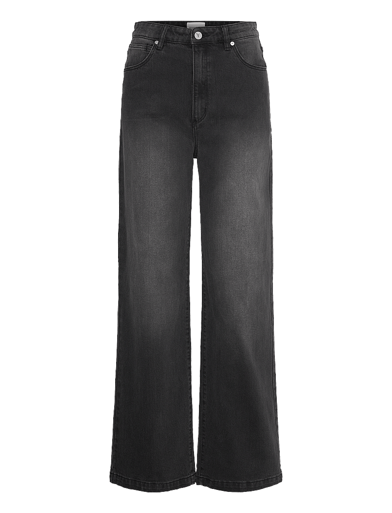 ABRAND - 94 HIGH & WIDE GITA - hosen mit weitem bein - black - 1
