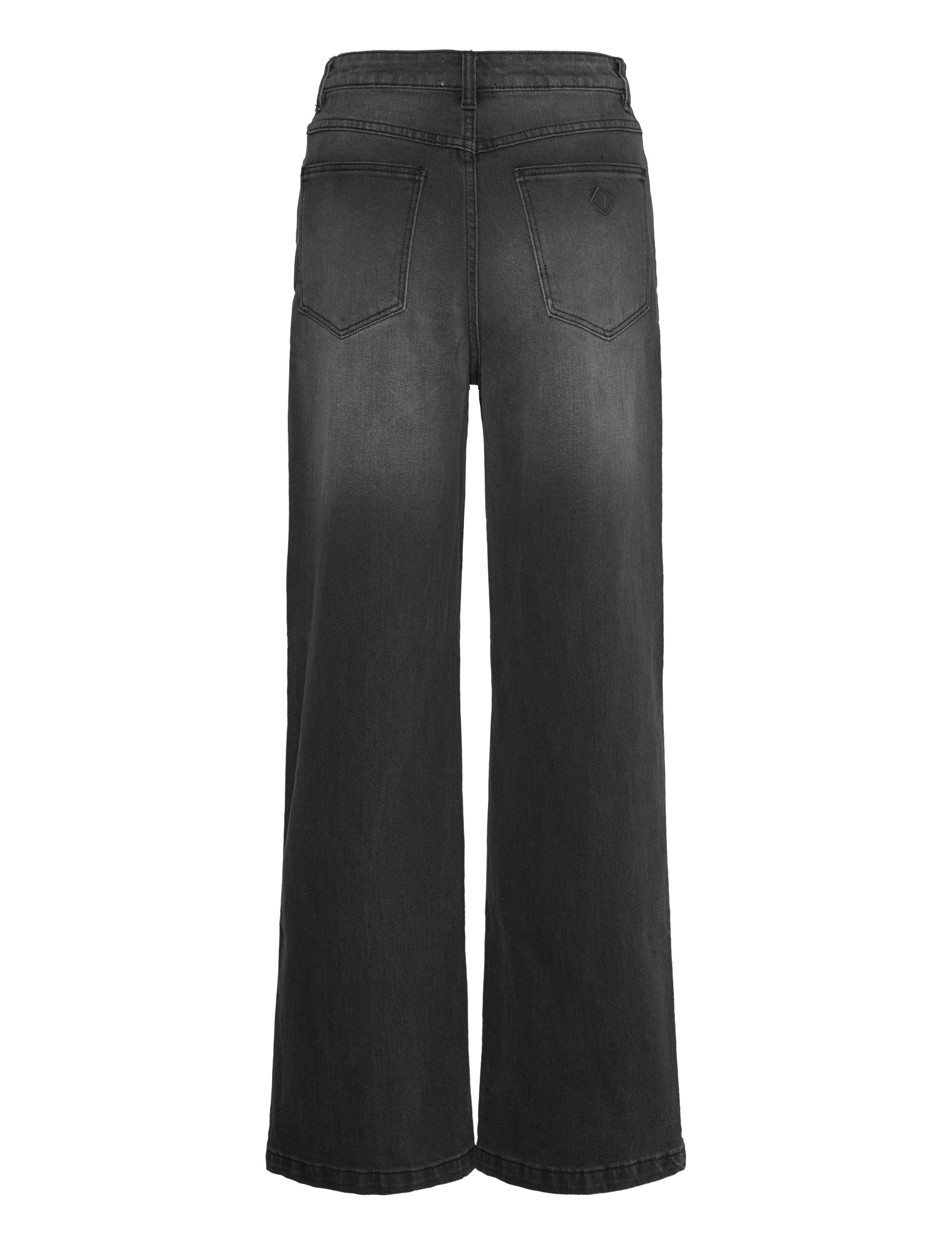 ABRAND - 94 HIGH & WIDE GITA - wide leg jeans - black - 2